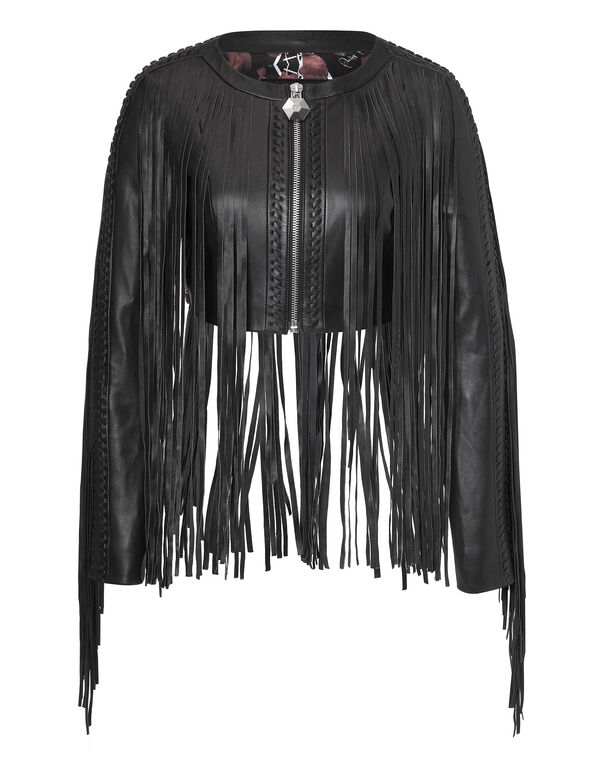 leather jacket "apache" | Philipp Plein Outlet