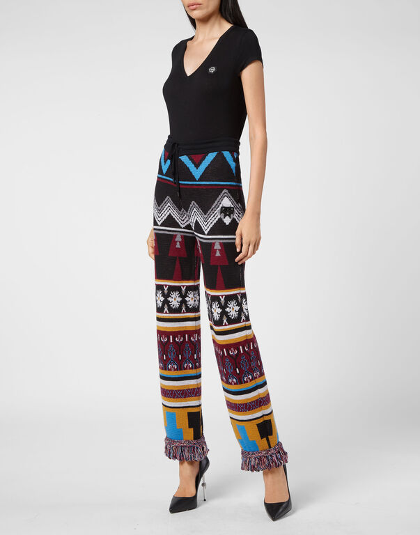 Wool Jogging Trousers Fringe Navajo | Philipp Plein Outlet
