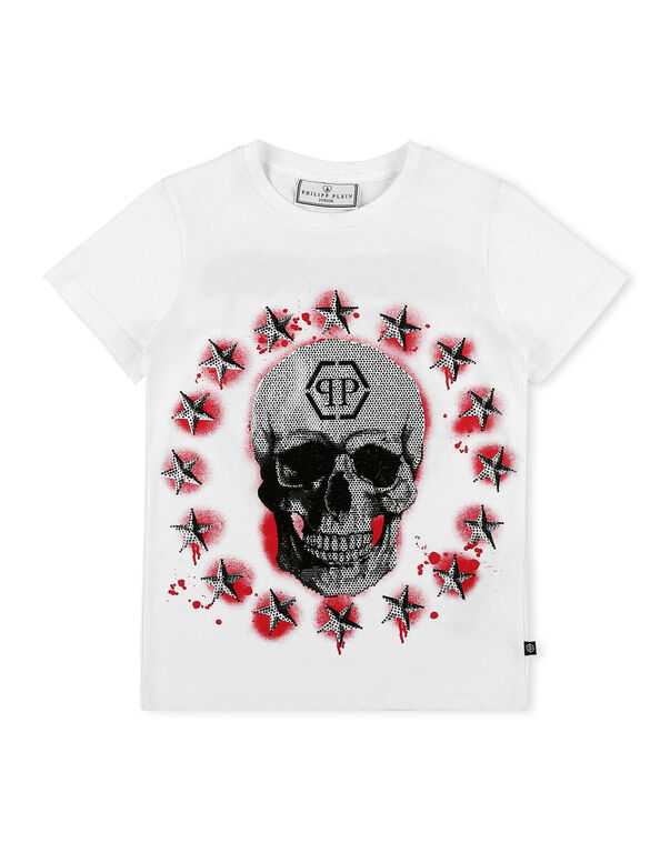 T-shirt Round Neck SS Stars and skull | Philipp Plein Outlet
