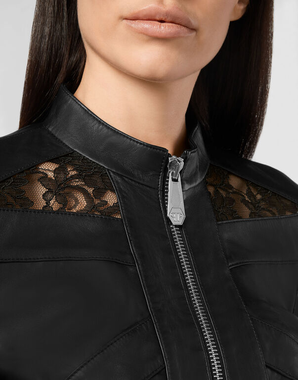 Leather Jacket Lace | Philipp Plein Outlet
