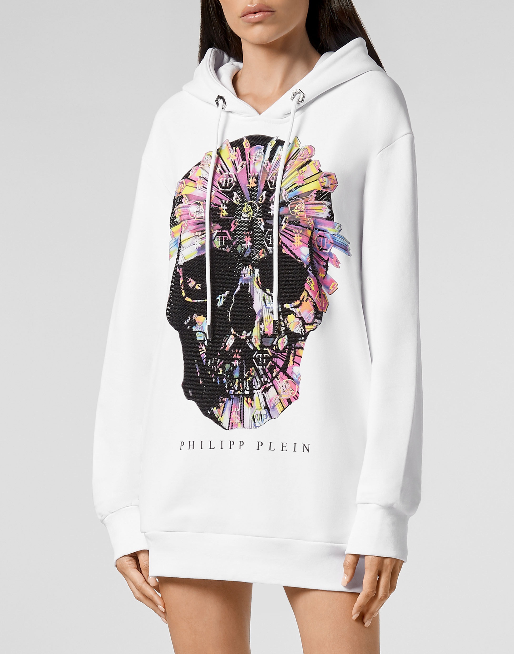 Hoodie sweatshirt Colorful Skull