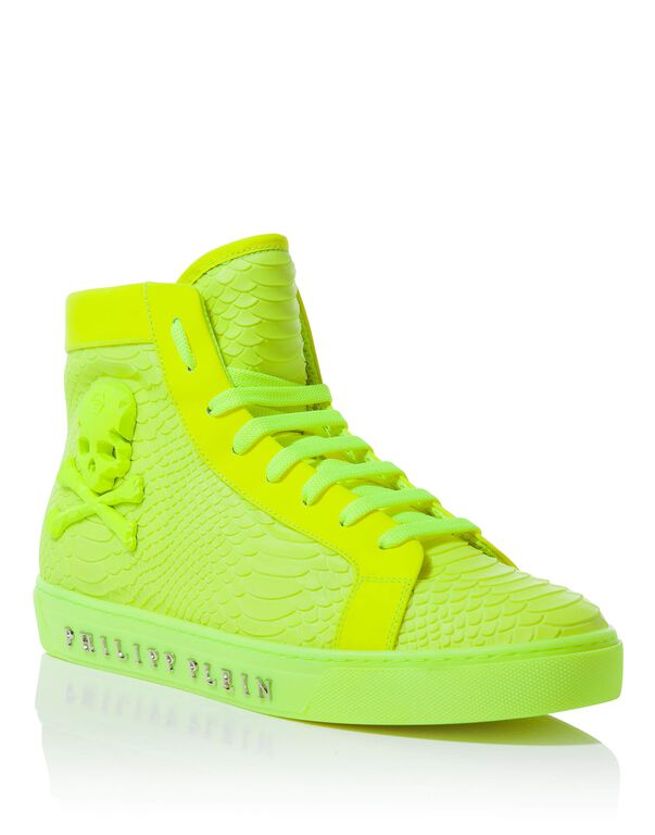 Hi-Top Sneakers "Drinking fast fluo" | Philipp Plein Outlet