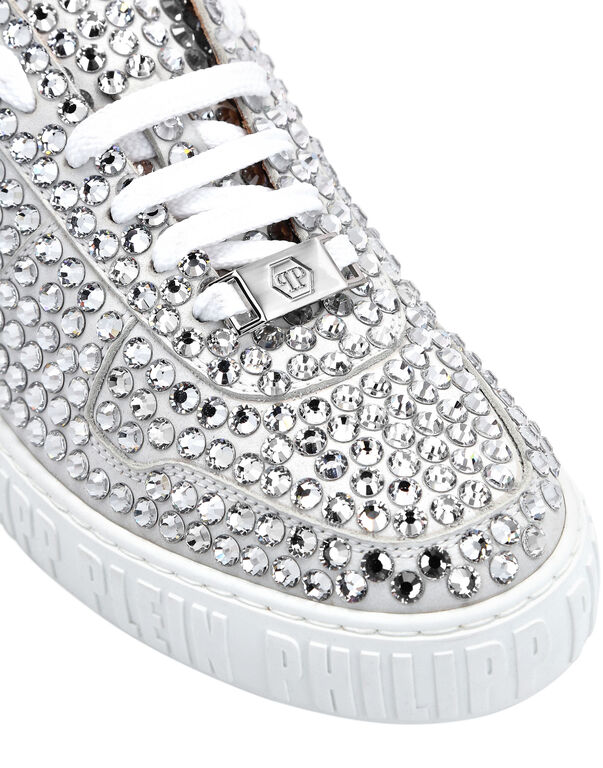Leather Lo-Top Sneakers Full Stones King Power | Philipp Plein Outlet