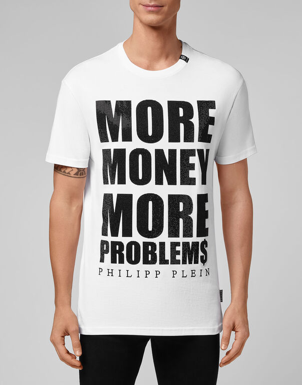 T-shirt Round Neck SS MORE MONEY MORE PROBLEMS | Philipp Plein Outlet