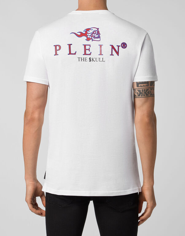 T-shirt Round Neck SS Skull on fire | Philipp Plein Outlet