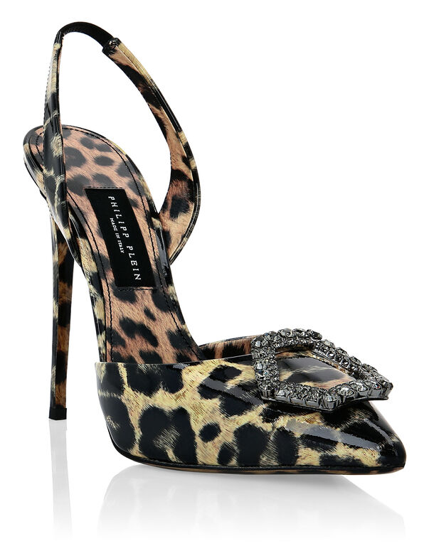 Patent Leather Decollete Hi-Heels Leopard | Philipp Plein Outlet