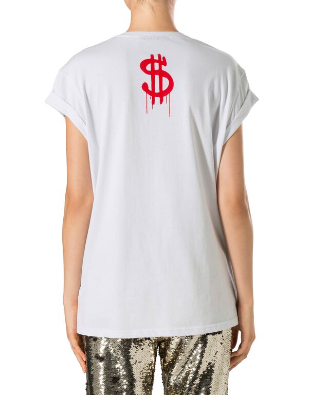 T-shirt Round Neck SS "Make Money" | Philipp Plein Outlet