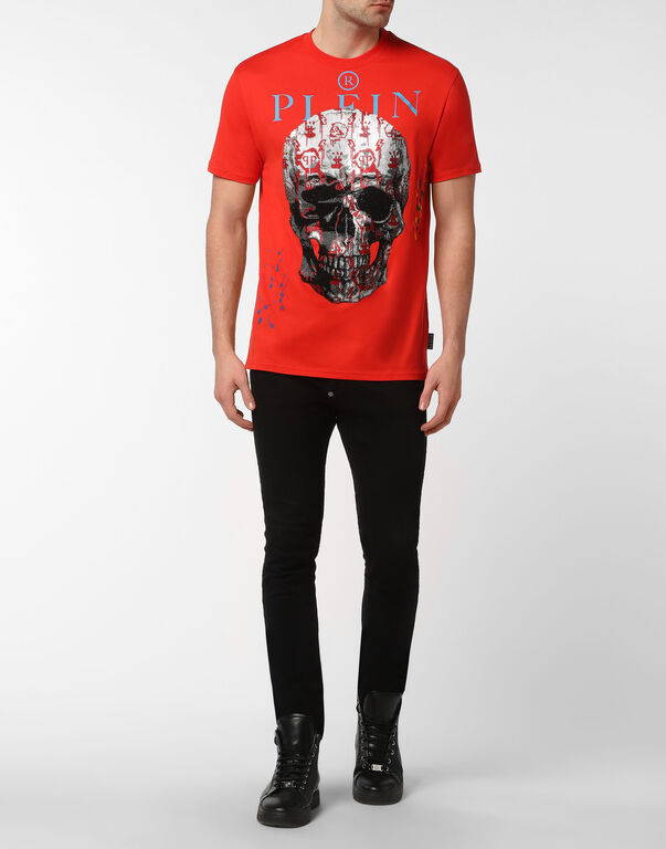 Lol pond Grondig T-shirt Round Neck SS with Crystals | Philipp Plein Outlet