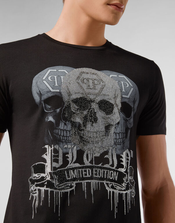 T-shirt Platinum Cut Round Neck Skull | Philipp Plein Outlet