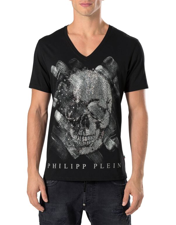 T-shirt V-Neck SS "Replay" | Philipp Plein Outlet