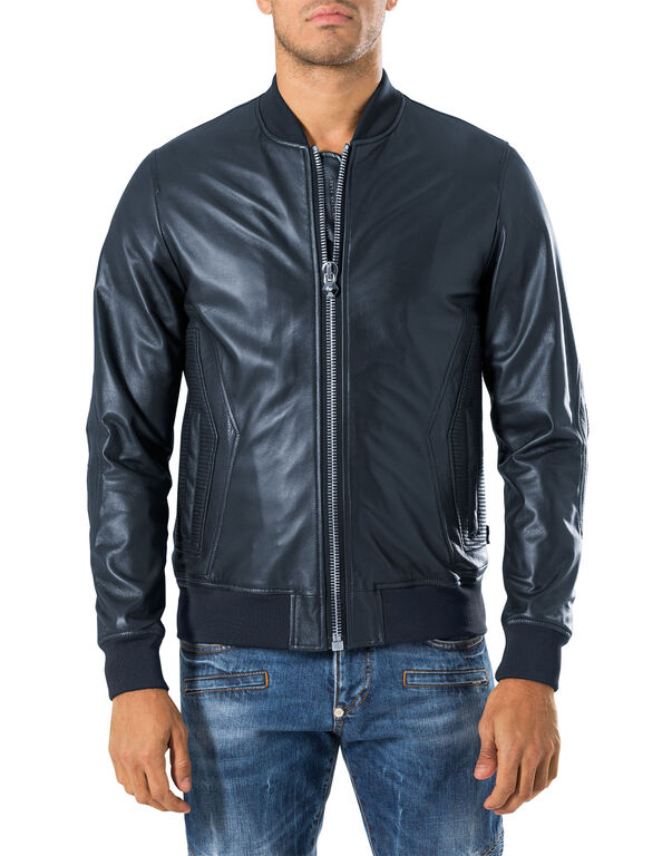 leather jacket "vienna" | Philipp Plein Outlet