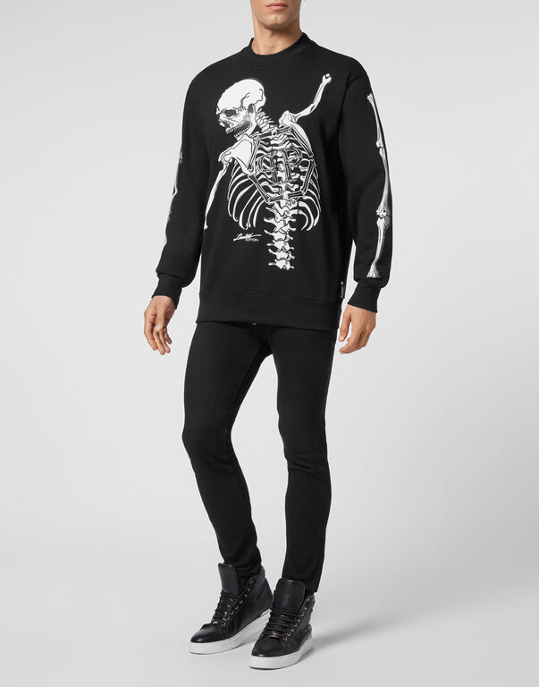 Sweatshirt LS Skeleton | Philipp Plein Outlet