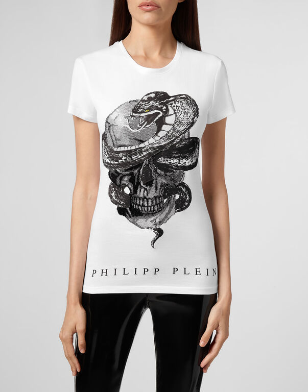 T-shirt Round Neck SS Snake Skull | Philipp Plein Outlet