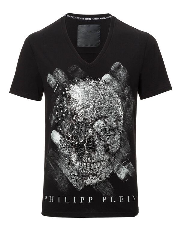 T-shirt V-Neck SS "Replay" | Philipp Plein Outlet