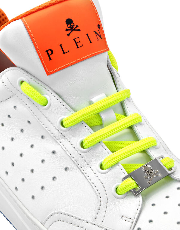 Multicolor Leather Lo-Top Sneakers Fluo | Philipp Plein Outlet