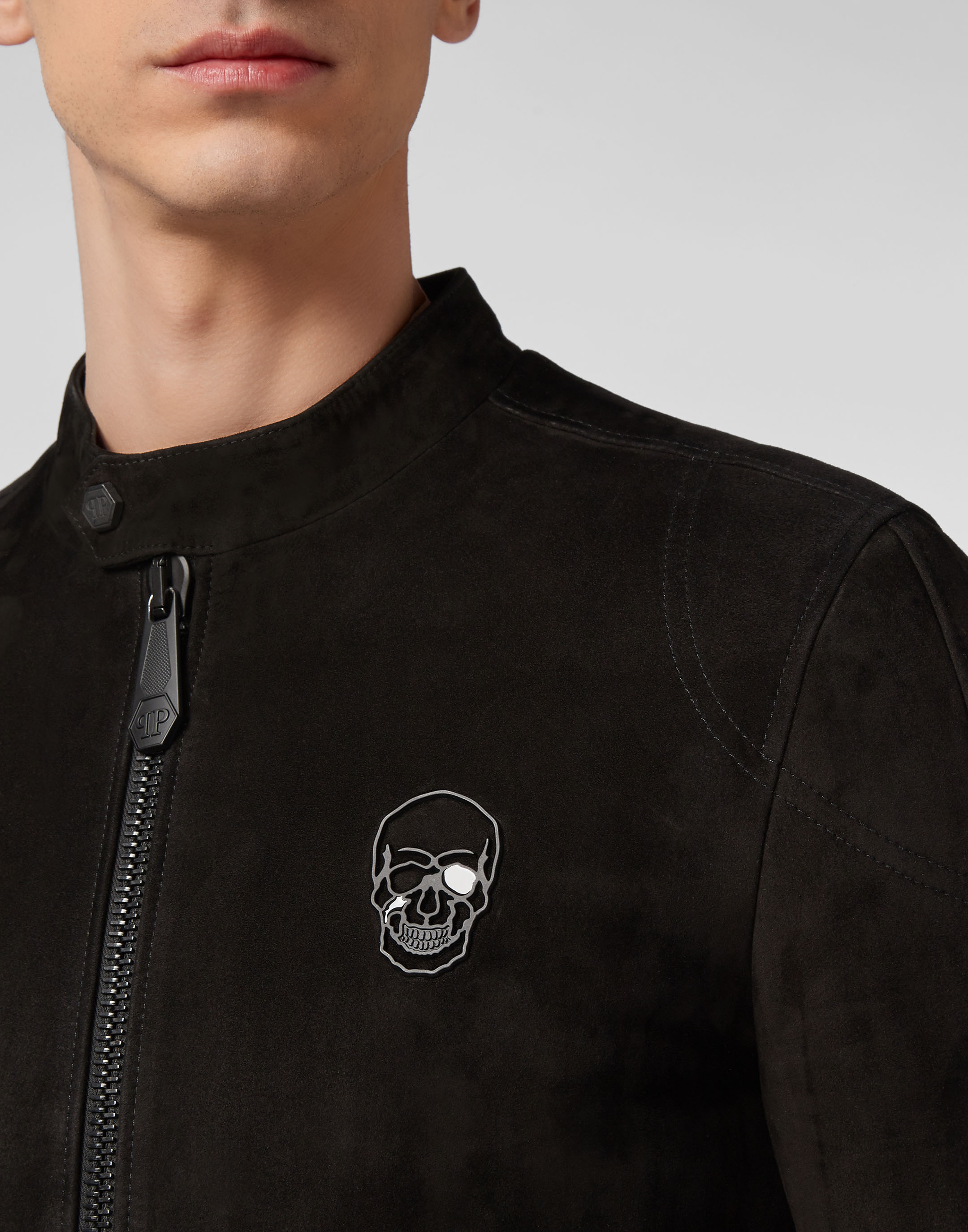 Leather Moto Jacket Skull | Philipp Plein Outlet