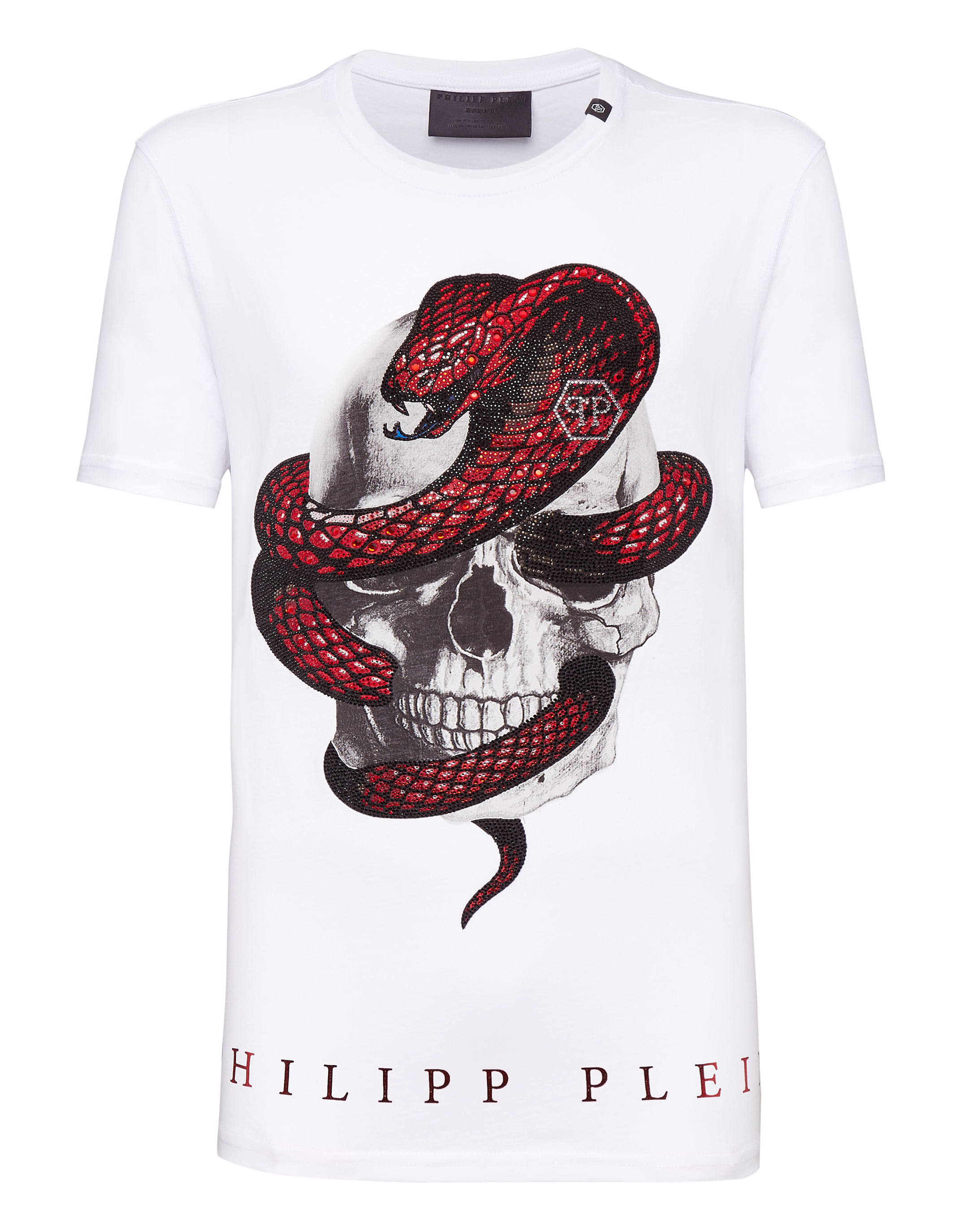 T-shirt Round Neck SS "Strass snake" | Philipp Plein Outlet