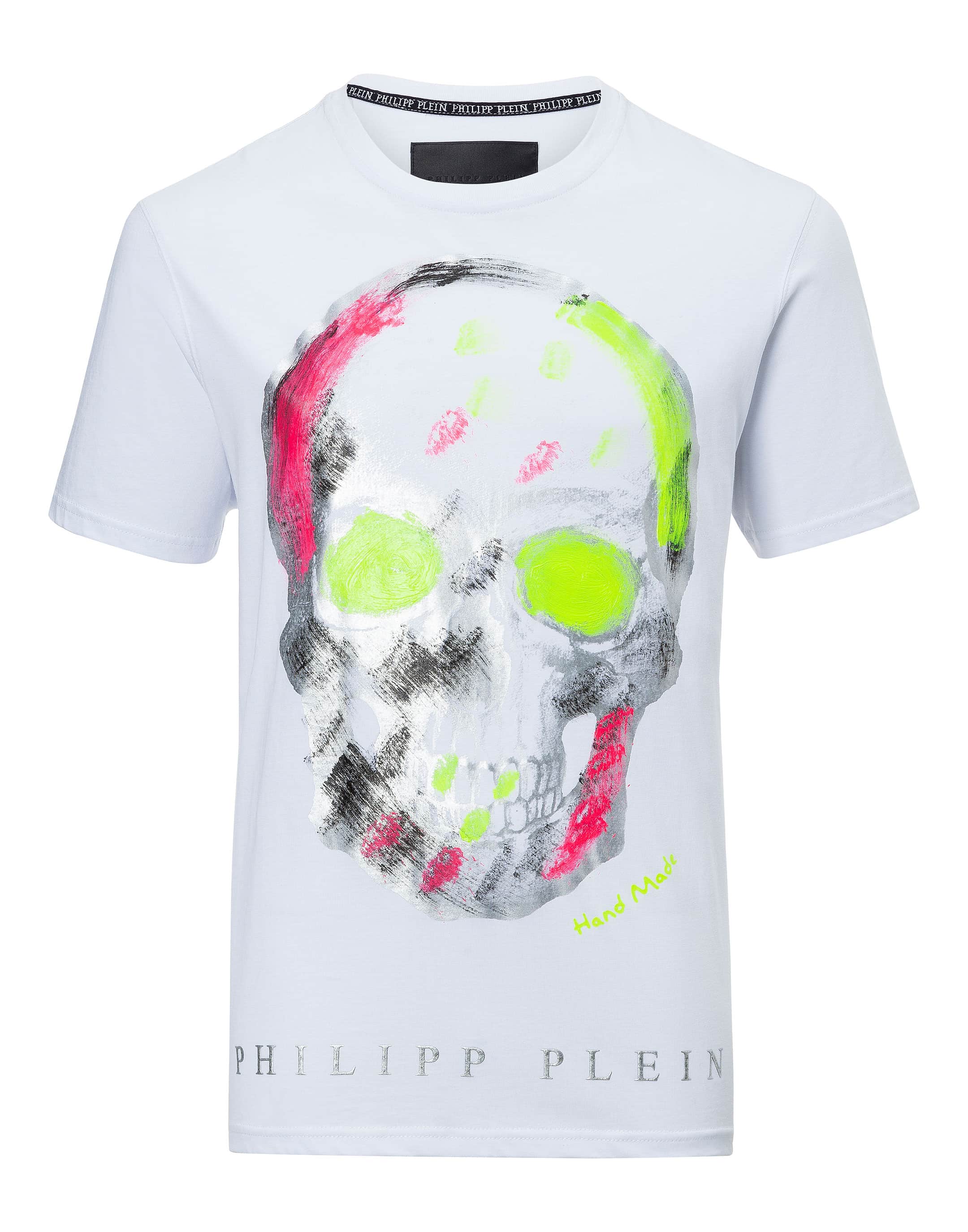 Lucht duidelijkheid Verdachte T-shirt Round Neck SS "Handmade skull" | Philipp Plein Outlet
