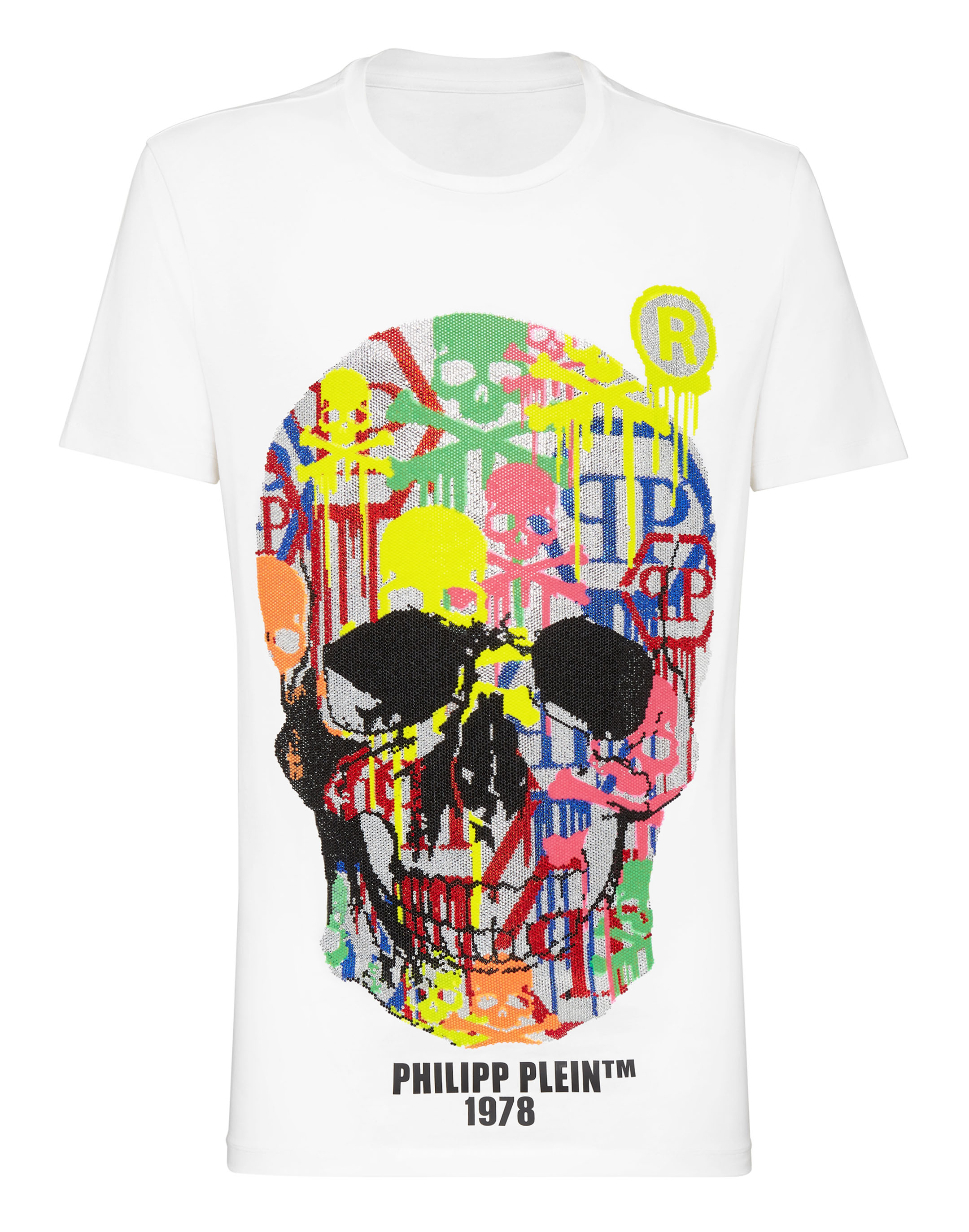 T-shirt Round Neck LS Skull strass | Philipp Plein Outlet