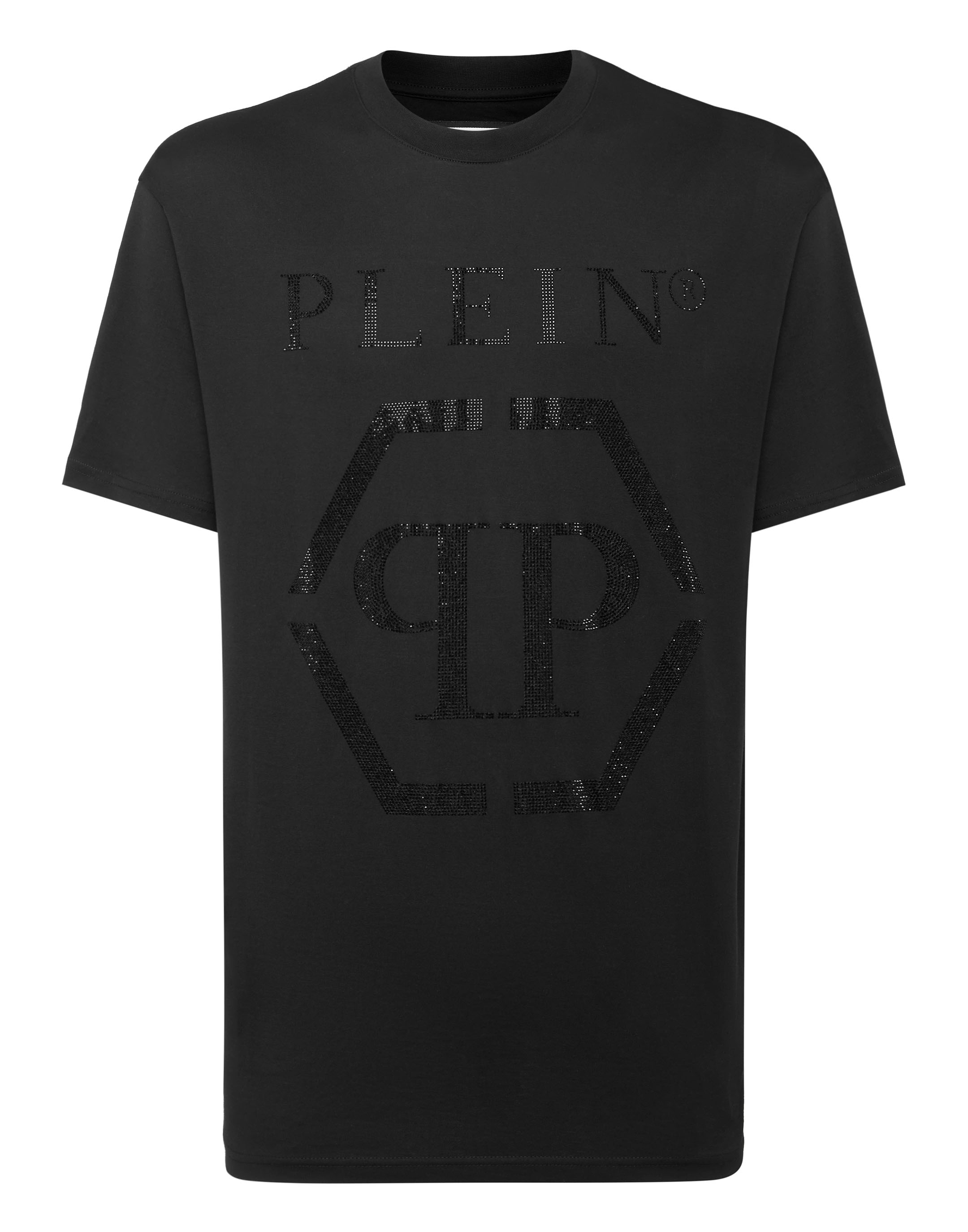 T-shirt Round Neck SS Hexagon with Crystals | Philipp Plein Outlet