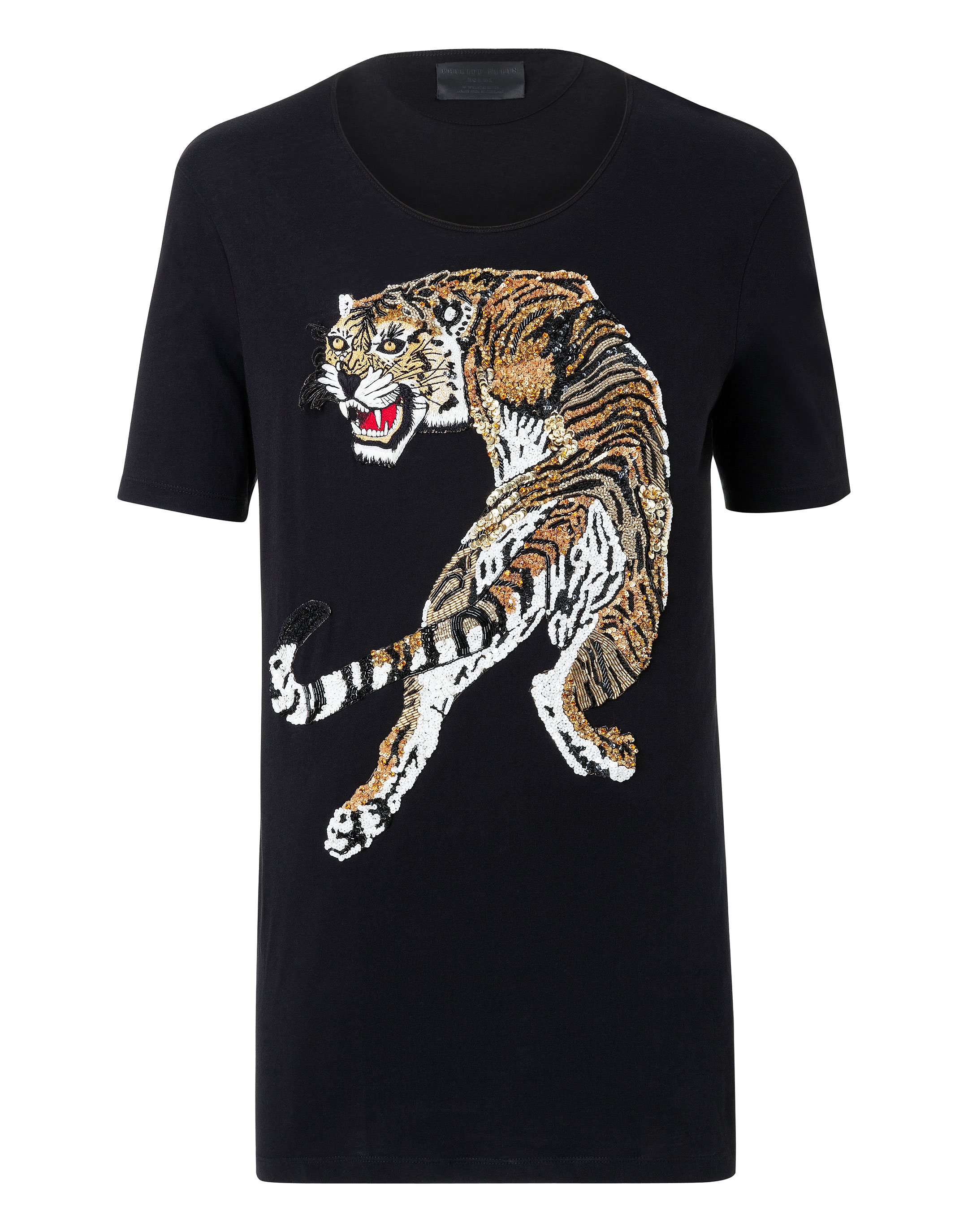 T-shirt Round Neck SS "Tiger show" | Philipp Plein Outlet