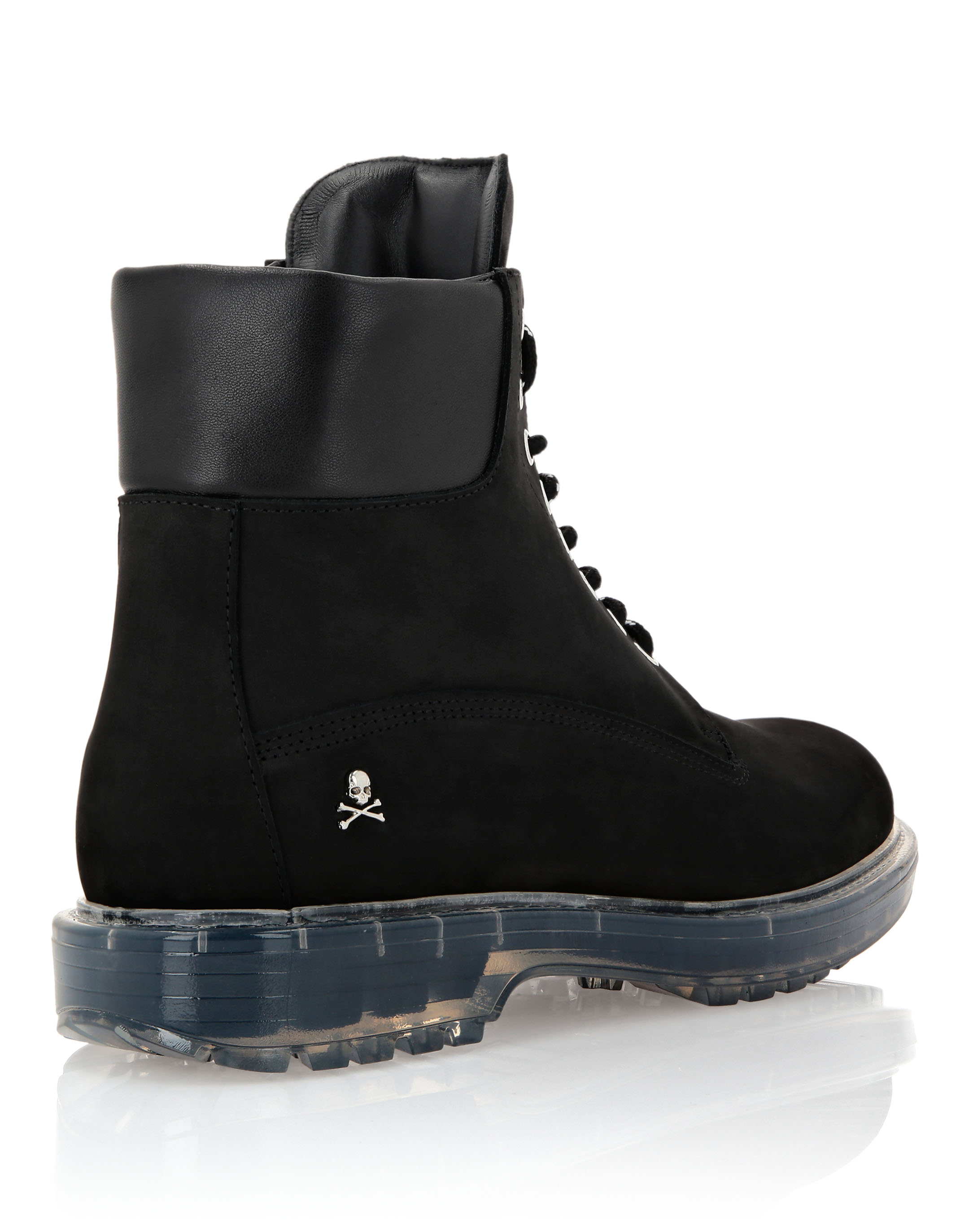 Nabuk Boots Low Flat The Hunter | Philipp Plein Outlet