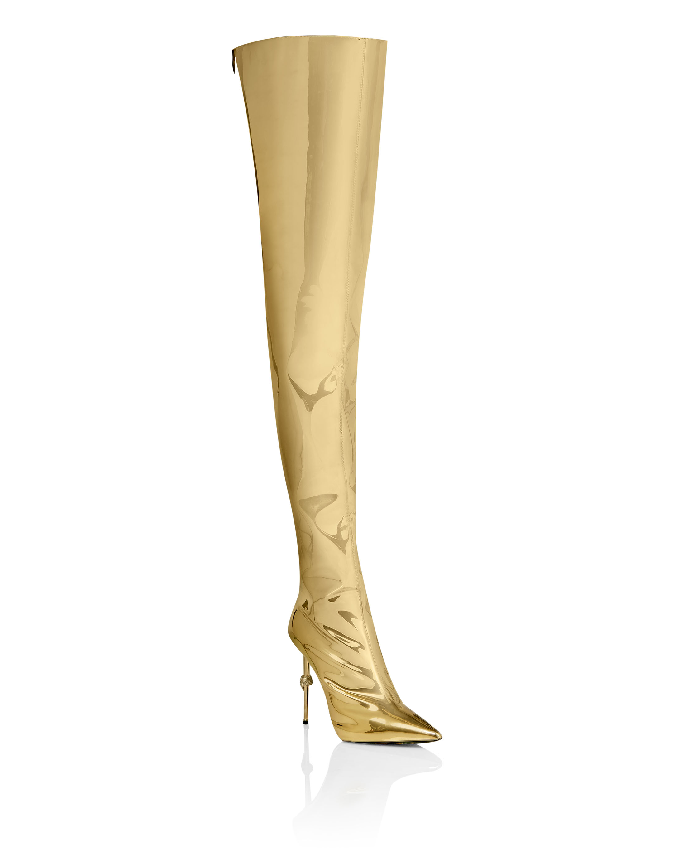 Bootie high heels Gold | Philipp Plein Outlet