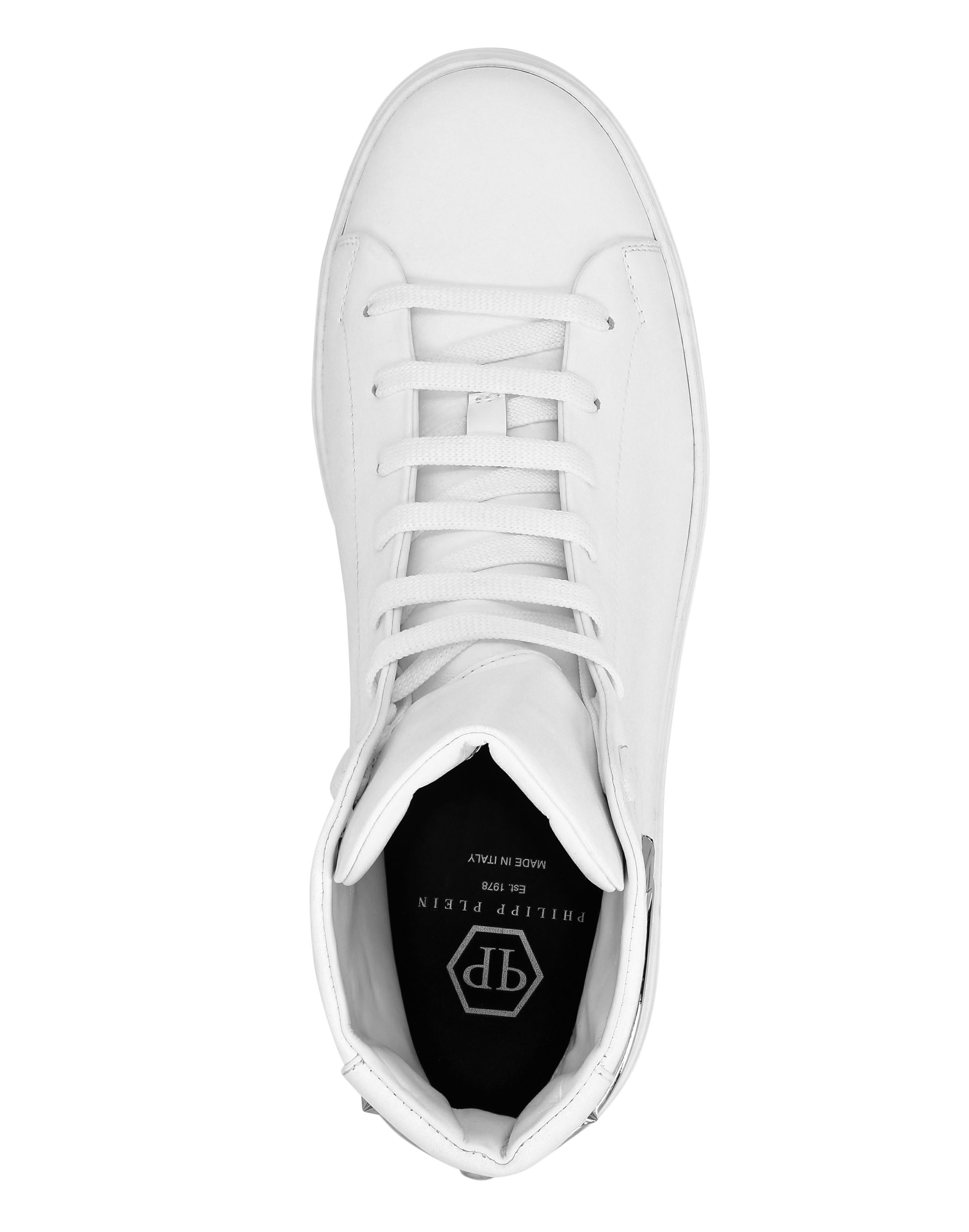 Hi-Top Sneakers Hexagon Stars and skull | Philipp Plein Outlet