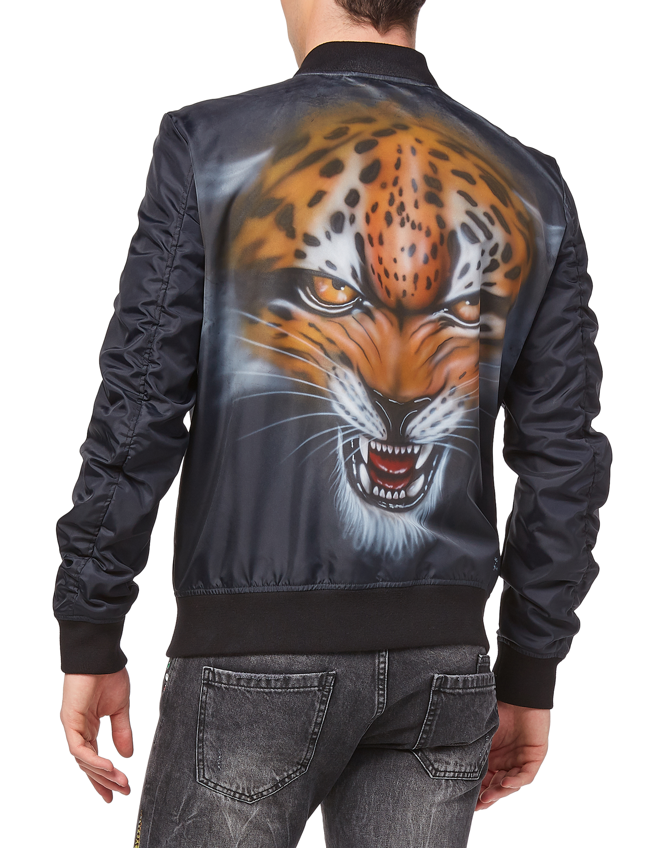 Nylon Jacket "Tiger face" | Philipp Plein Outlet