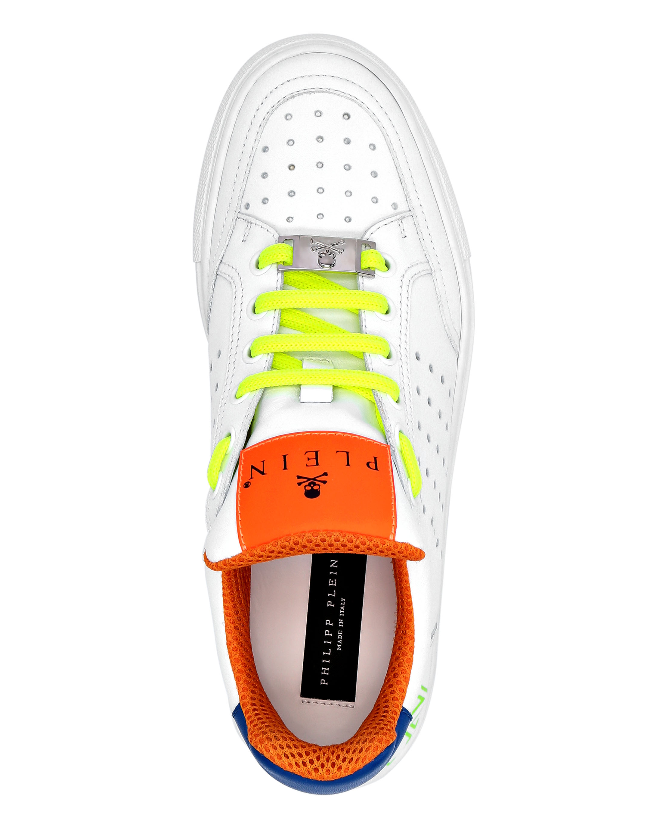 Multicolor Leather Lo-Top Sneakers Fluo | Philipp Plein Outlet