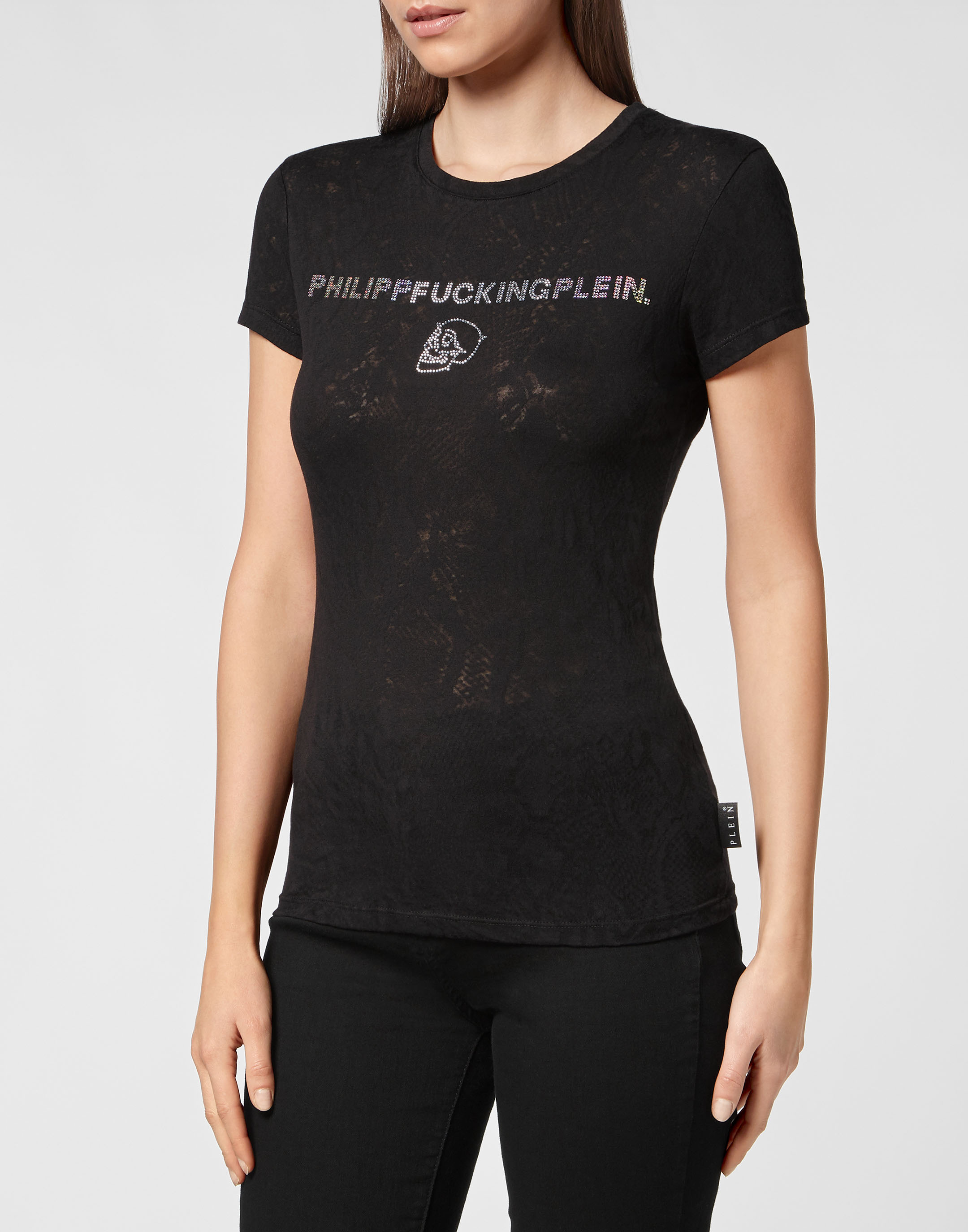 T-shirt Sexy Pure Philipp Plein TM with Crystals | Philipp Plein Outlet