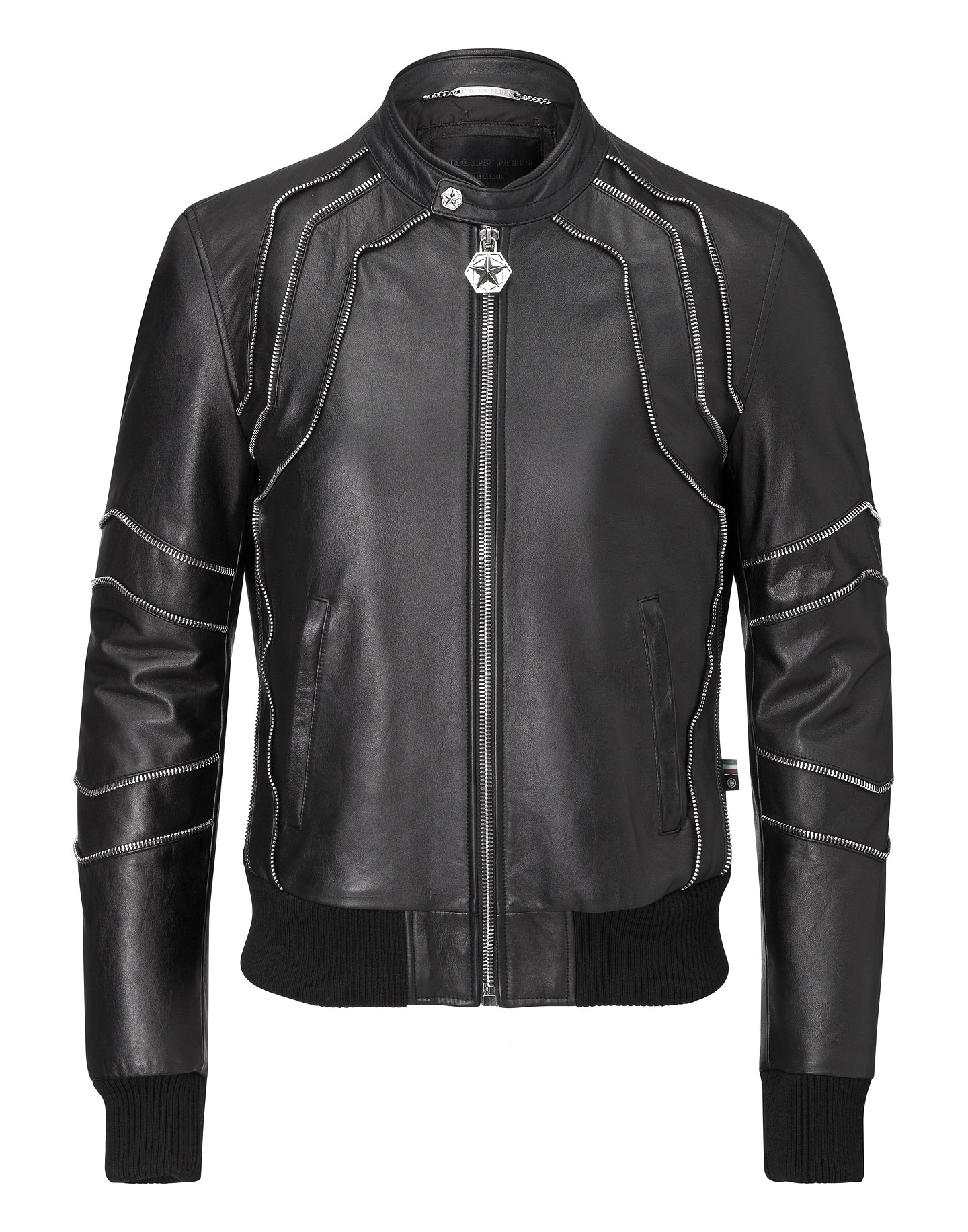 philipp plein jacket leather