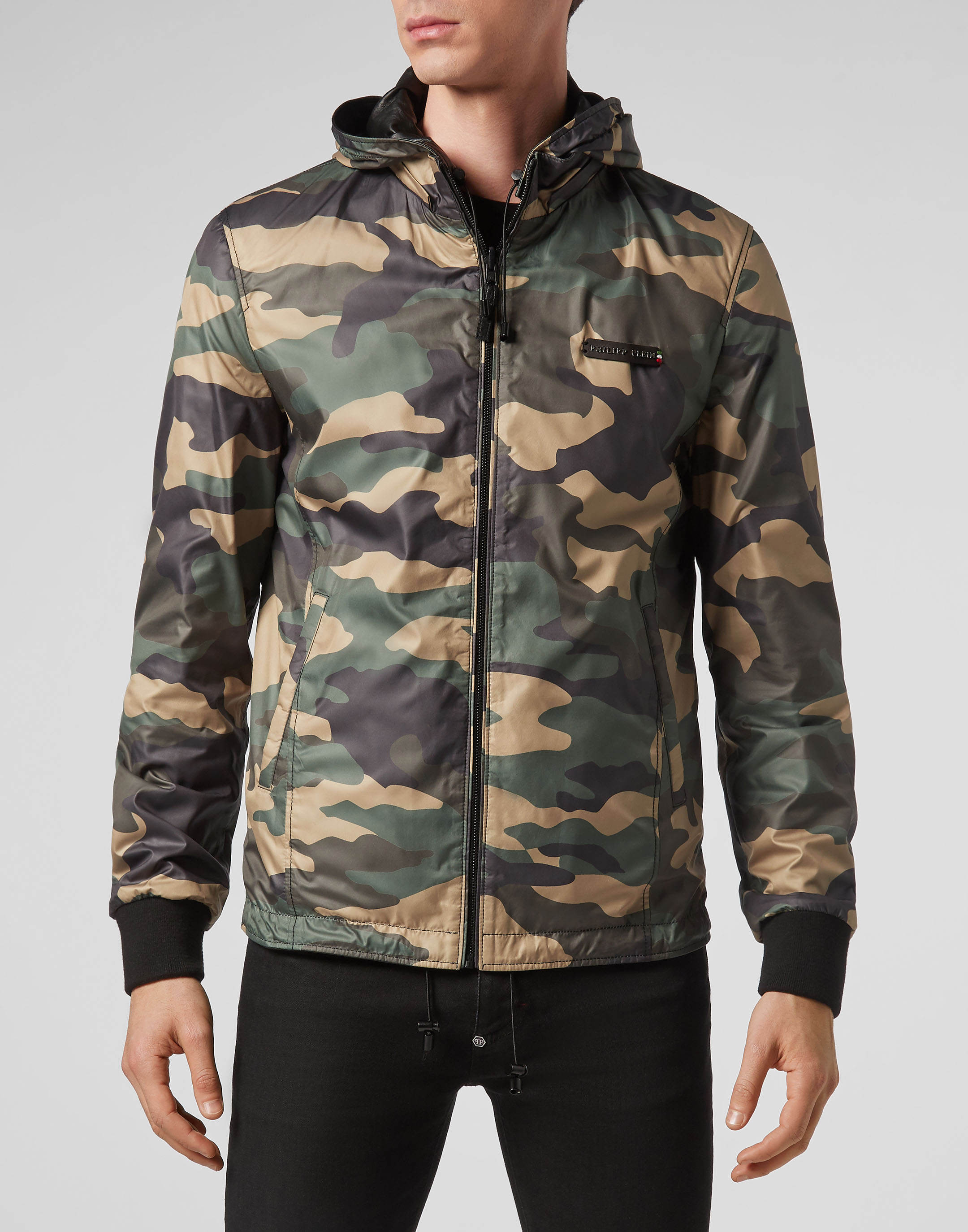 Reversibile Leather Jacket Camouflage | Philipp Plein Outlet