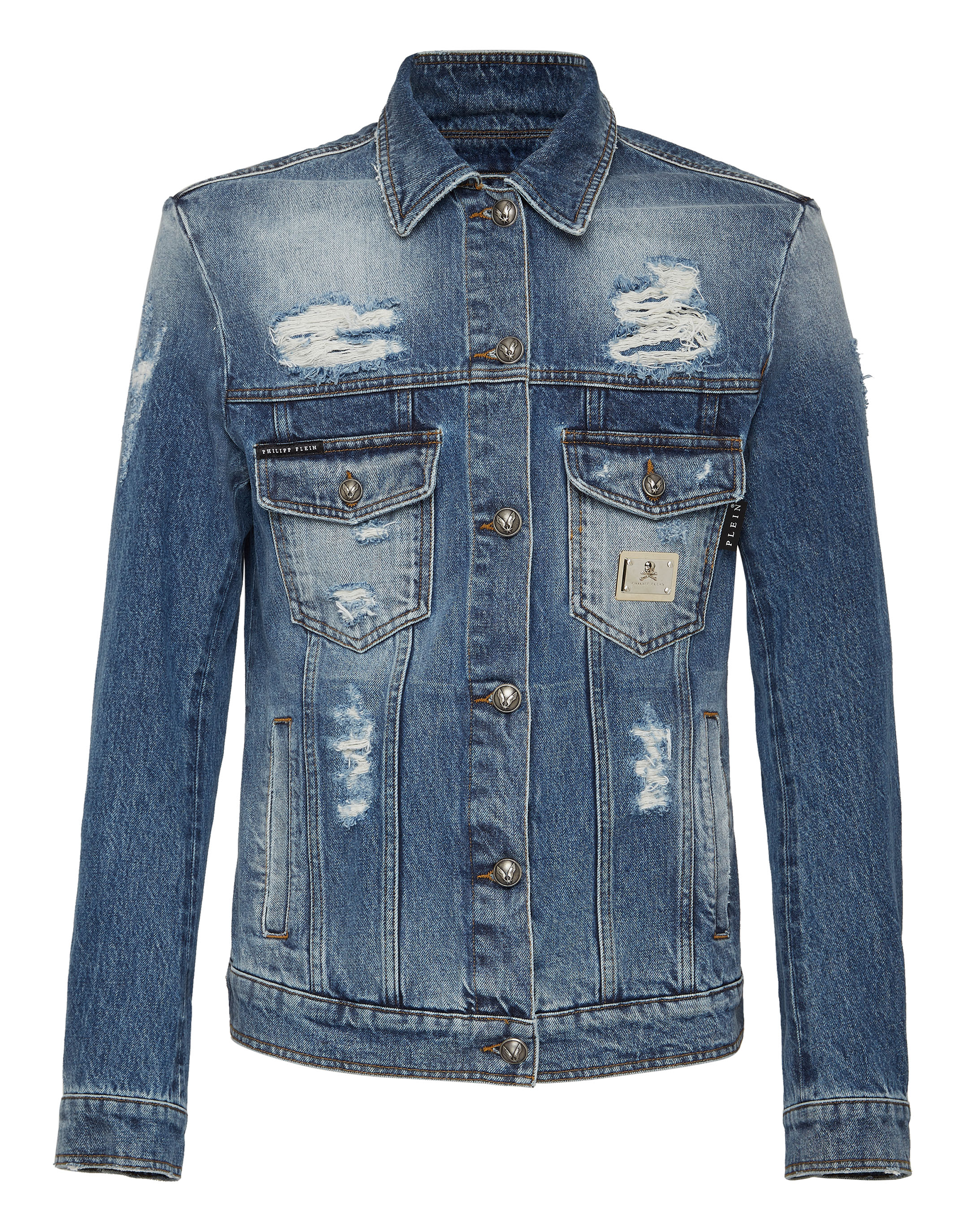 Denim Jacket Patches  Philipp Plein Outlet