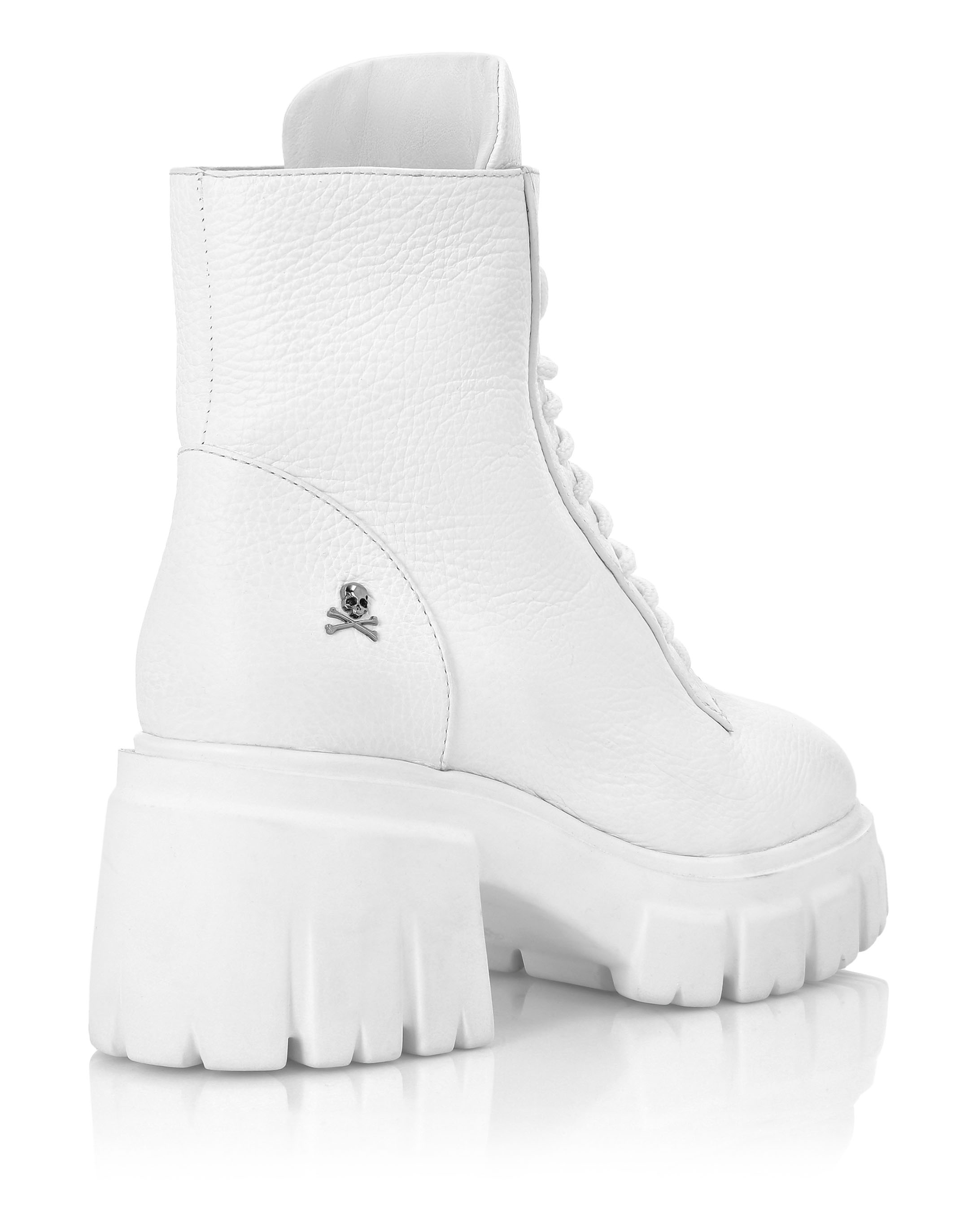 iconic white boots