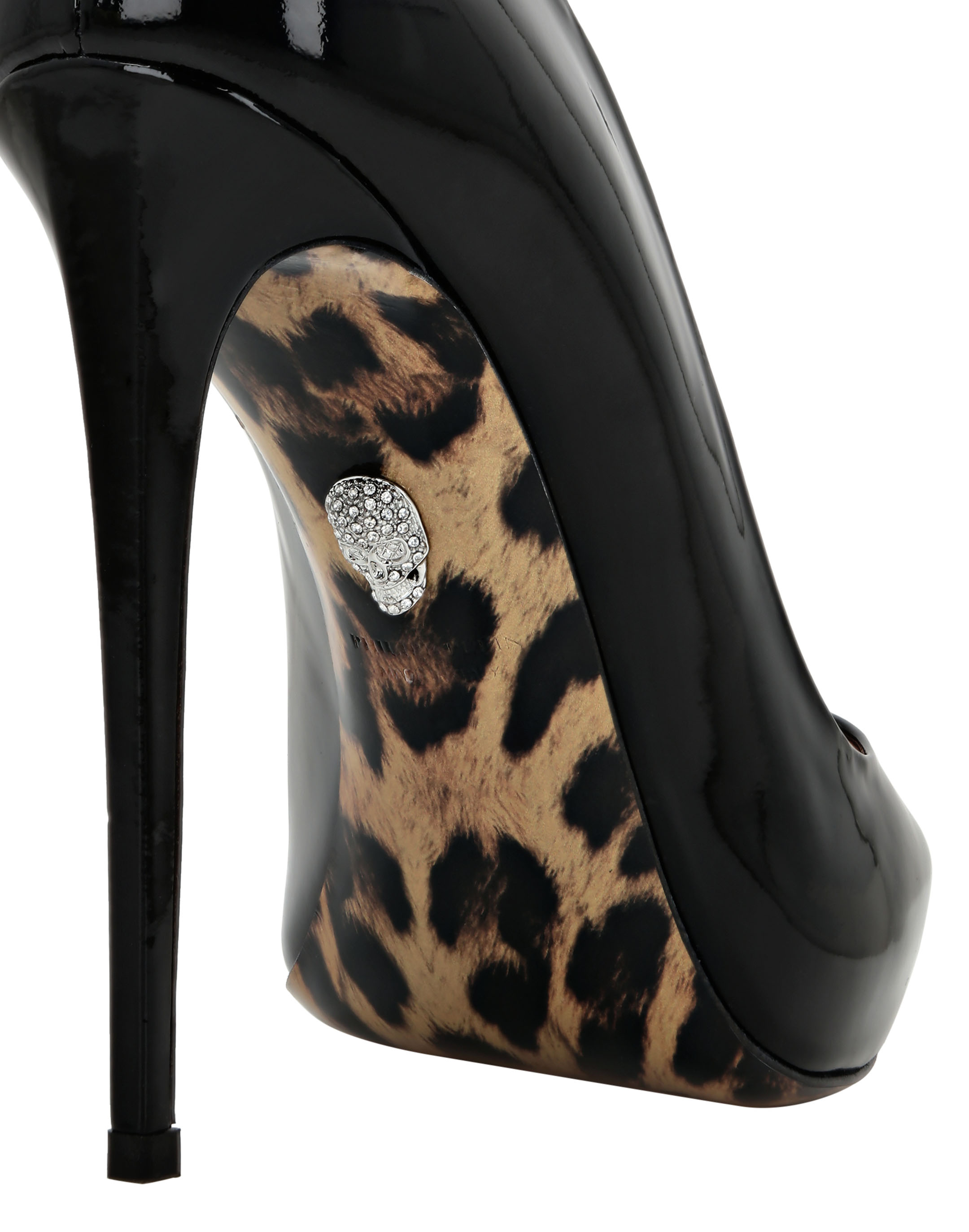 Velvet Black Leopard Heels – Street Style Stalk
