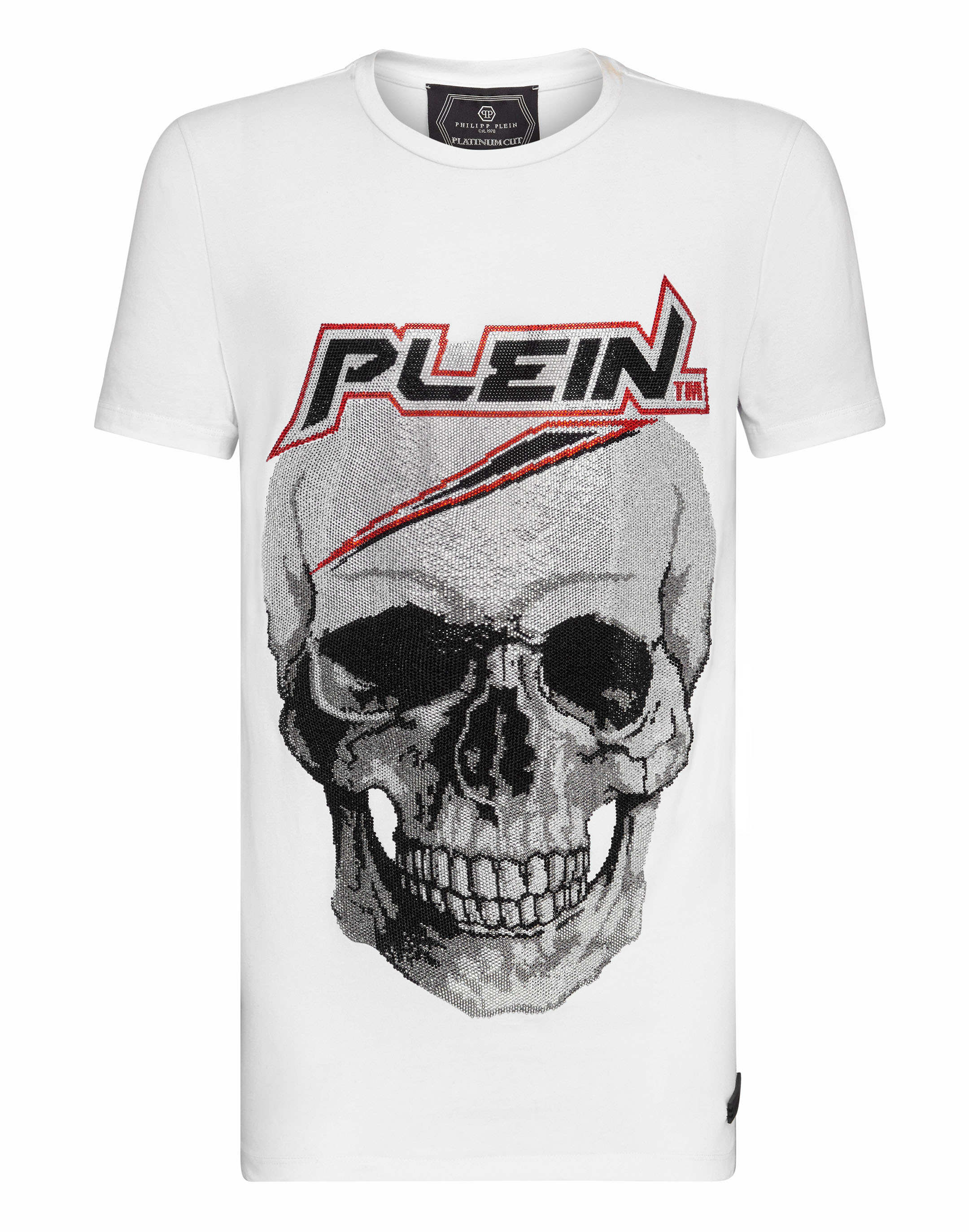T-shirt Platinum Cut Round Neck Space Plein | Philipp Plein Outlet