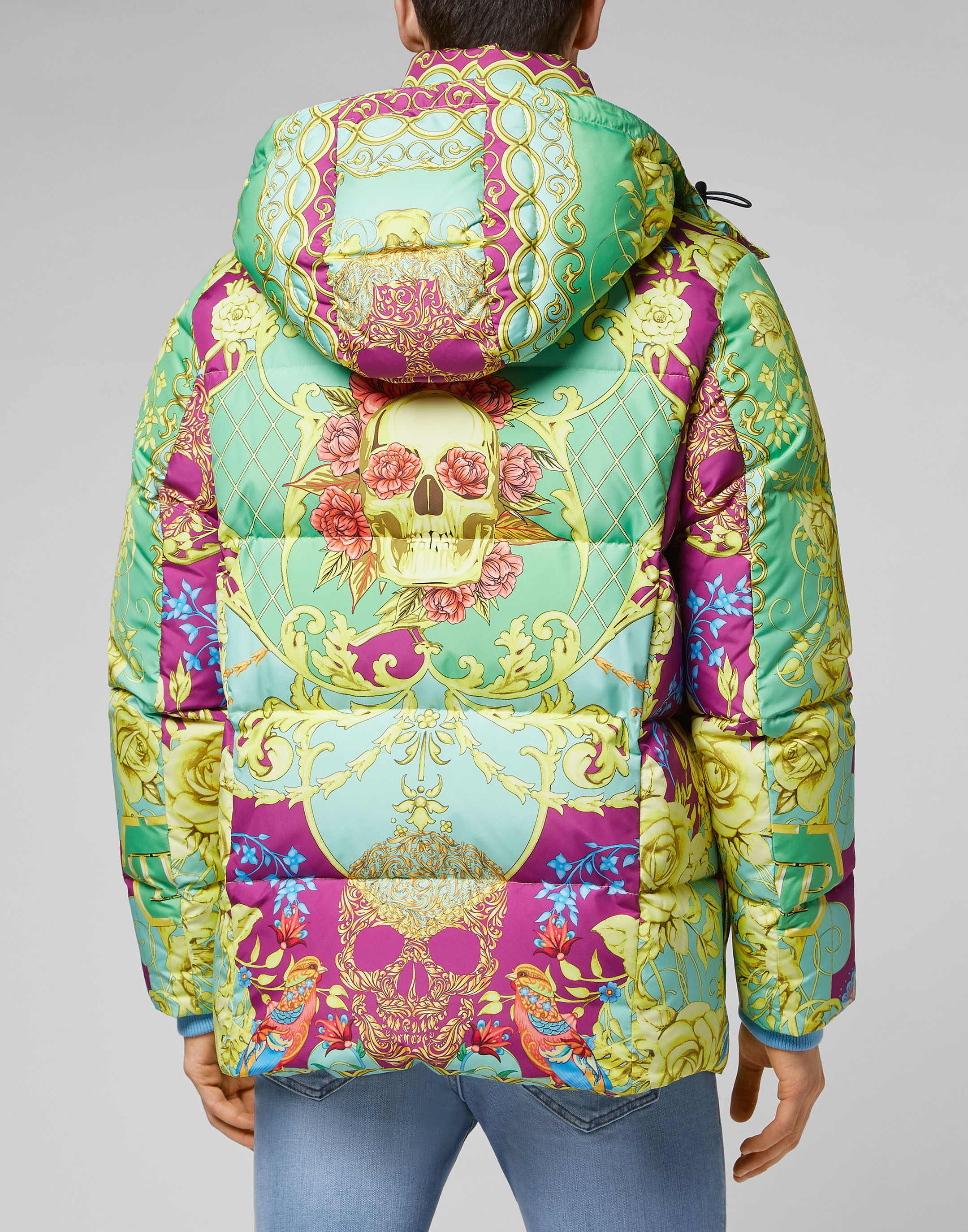 Nylon Jacket print New Baroque | Philipp Plein Outlet