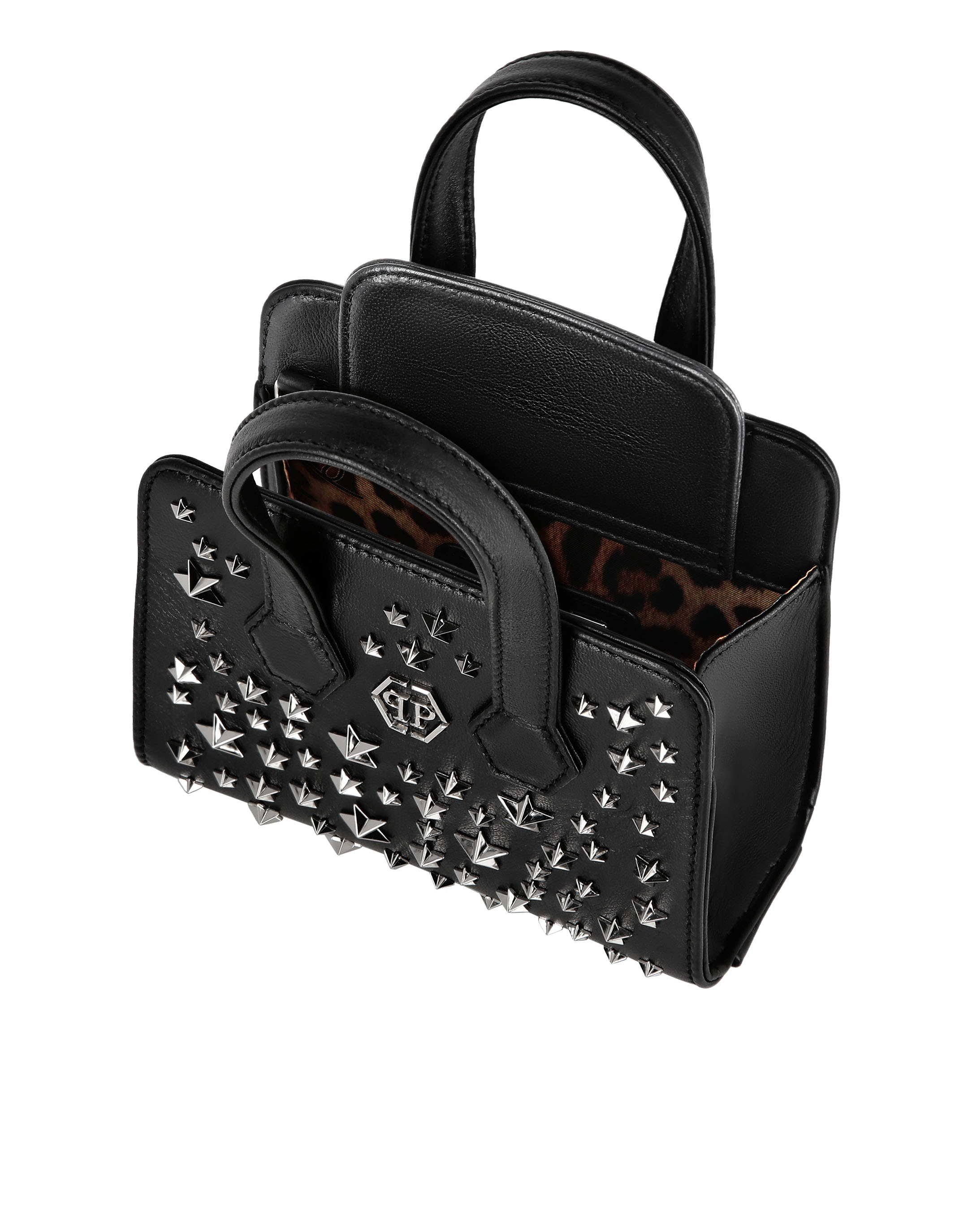 Leather Handle bag studs Stars | Philipp Plein Outlet
