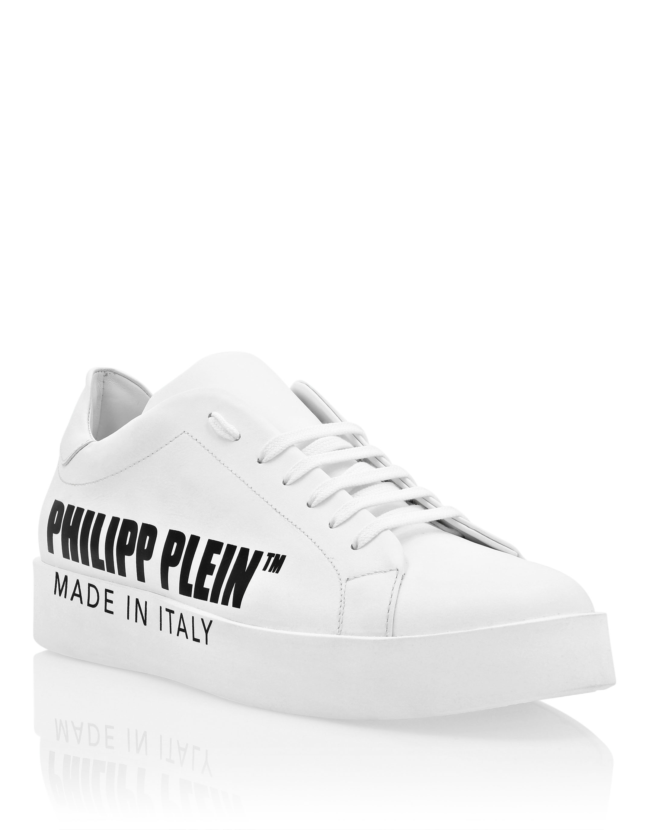 Humanistisch Lionel Green Street Onderzoek Leather Lo-Top Sneakers Philipp Plein TM | Philipp Plein Outlet