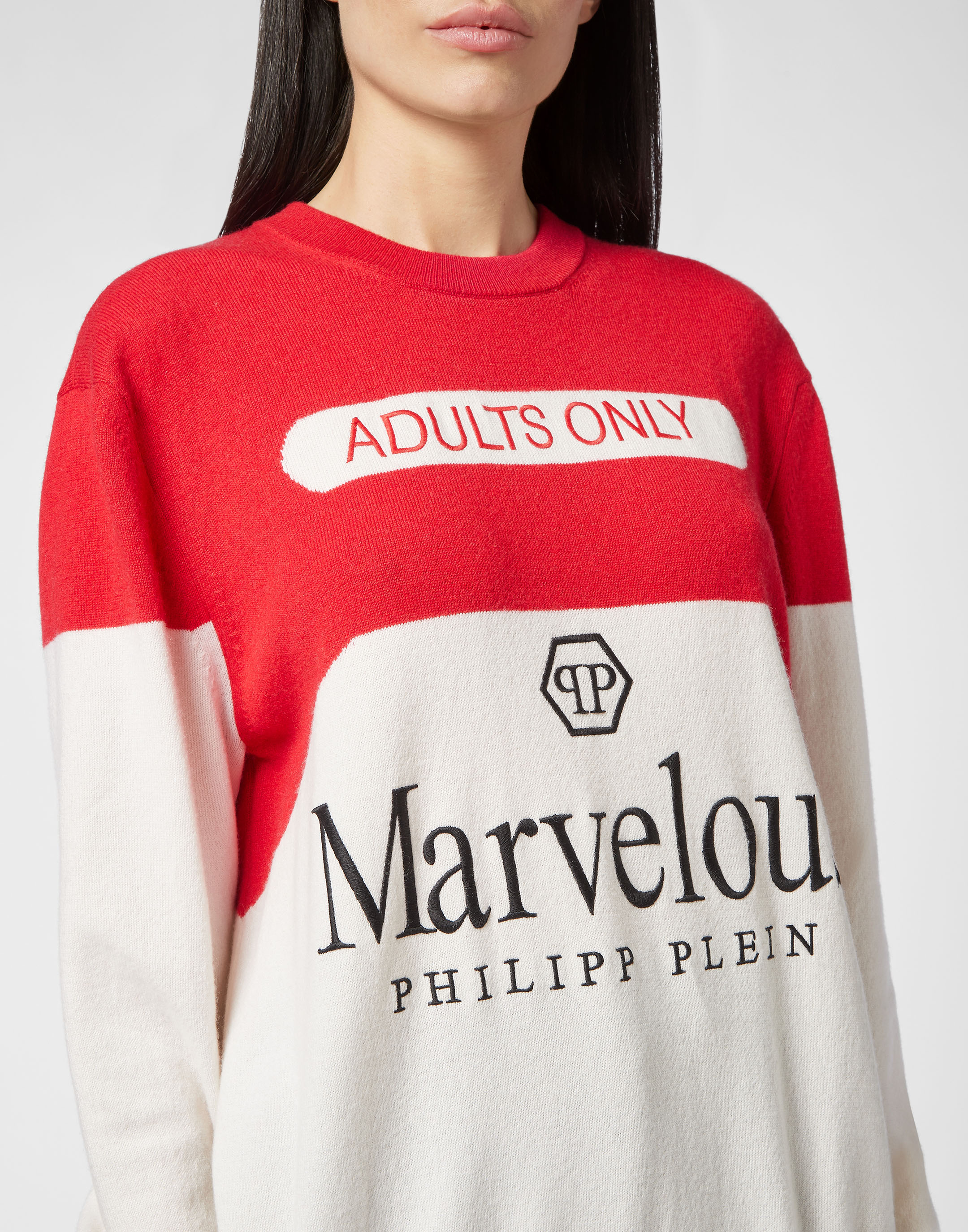 Cashmere Pullover Round Neck LS Marvelous | Philipp Plein Outlet