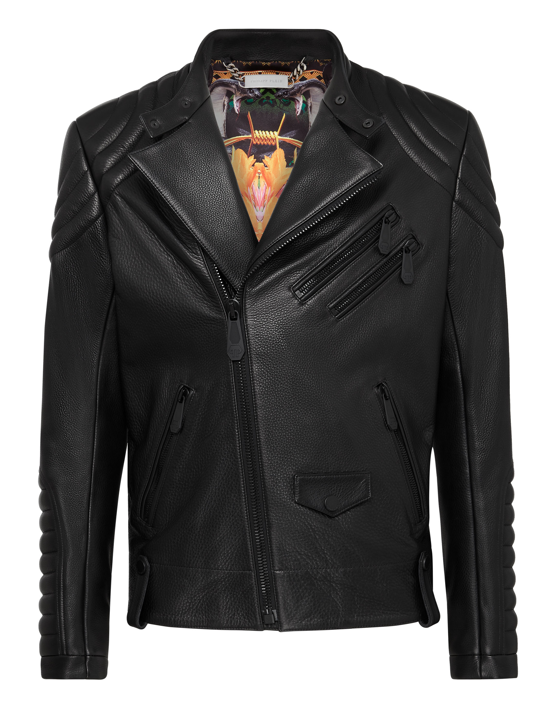Handpainted Leather Biker Paradise Panther Edition | Philipp Plein Outlet