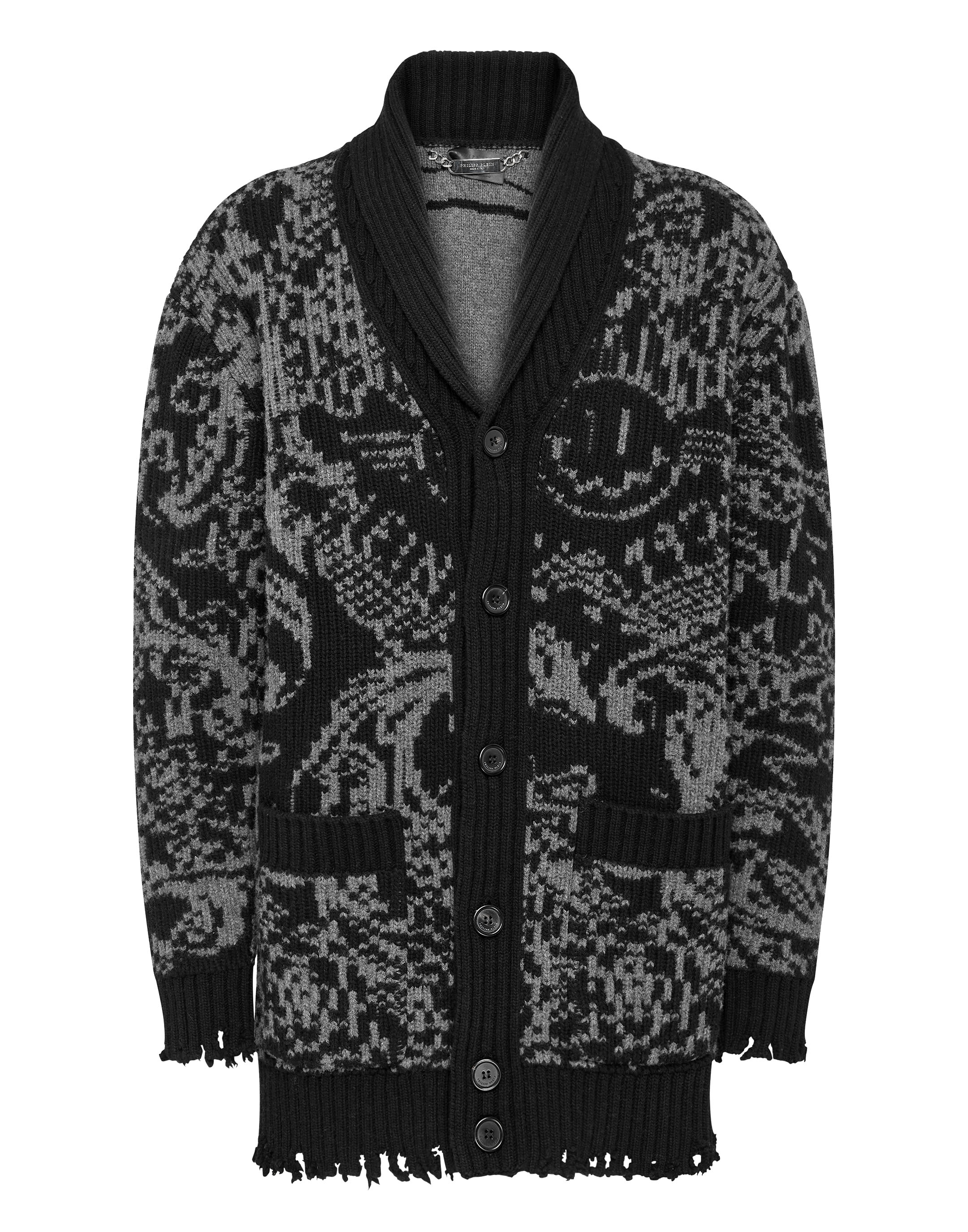 Wool Jacquard Coat New Baroque | Philipp Plein Outlet