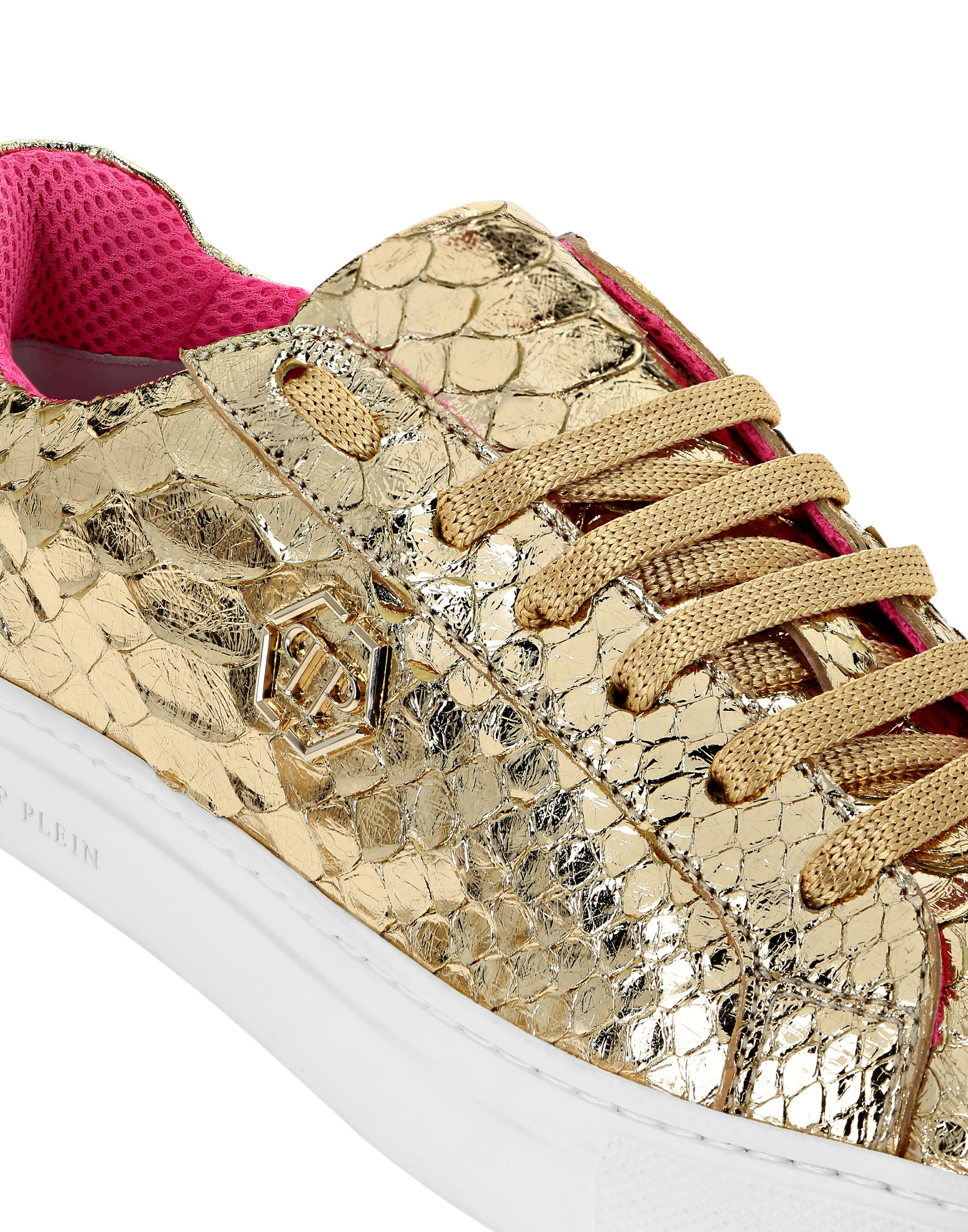 Python Lo-Top Sneakers Gold | Philipp Plein Outlet