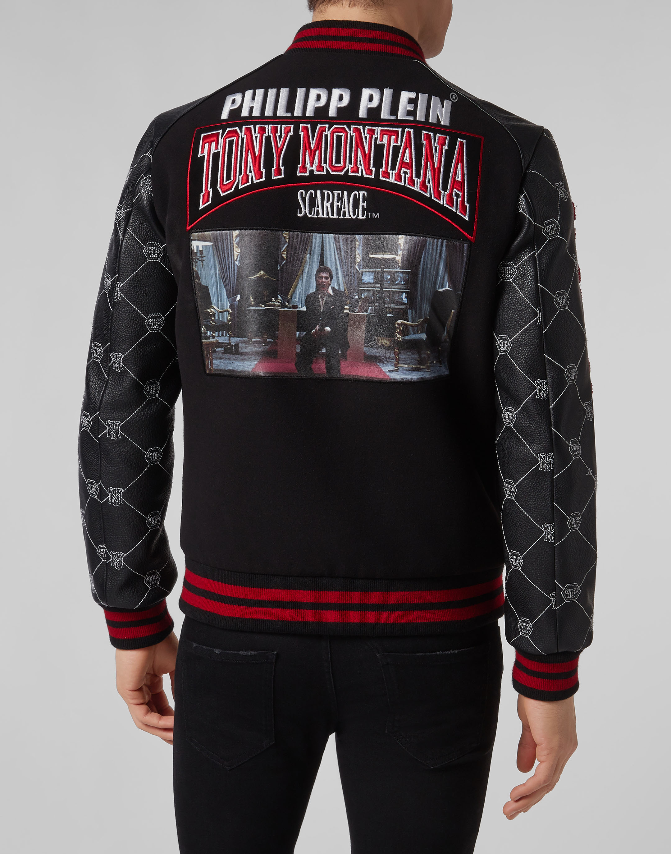 Scarface Leather Jacket  Tony Montana Bomber Jacket - Jackets Masters