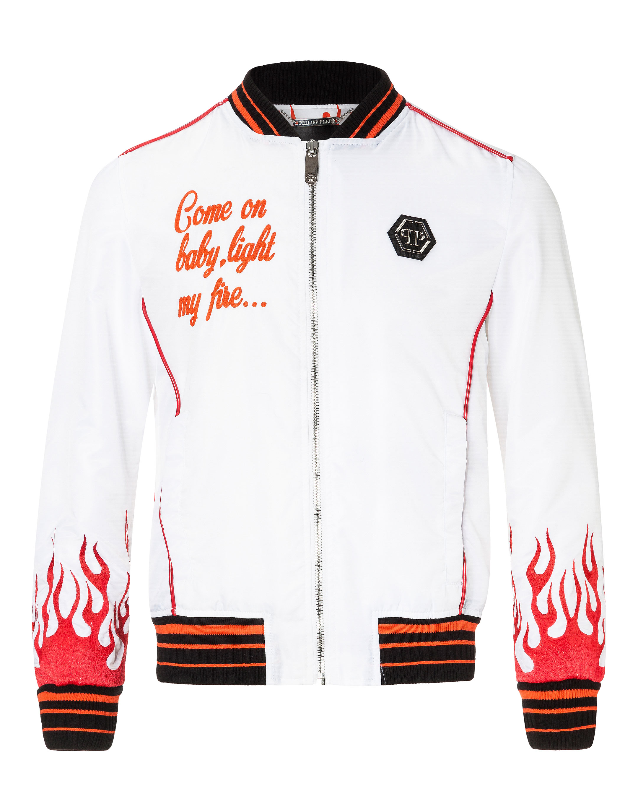 Nylon Jacket "Hotfix flames" | Philipp Plein Outlet