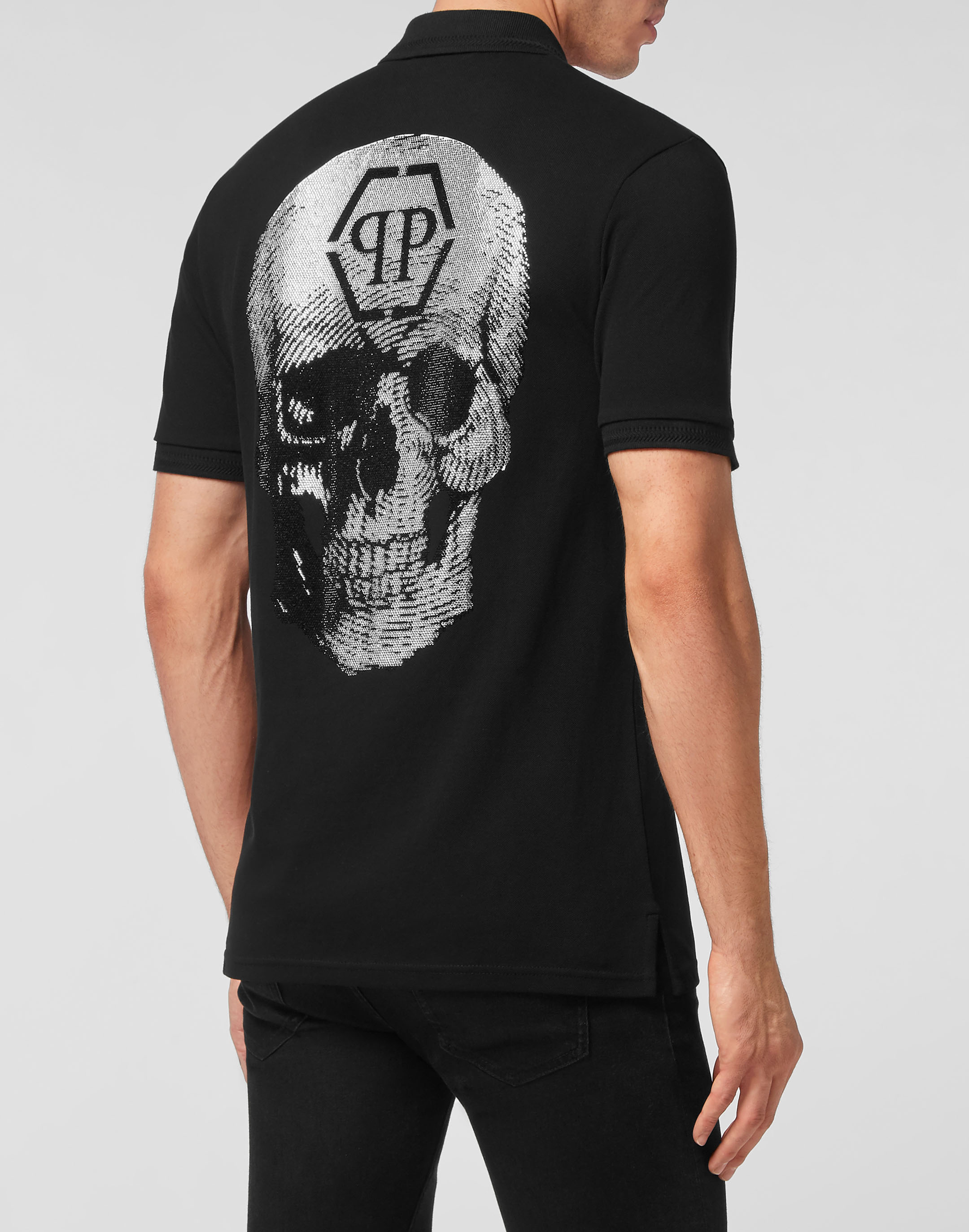 Slim Fit Polo shirt SS Skull with Crystals | Philipp Plein Outlet