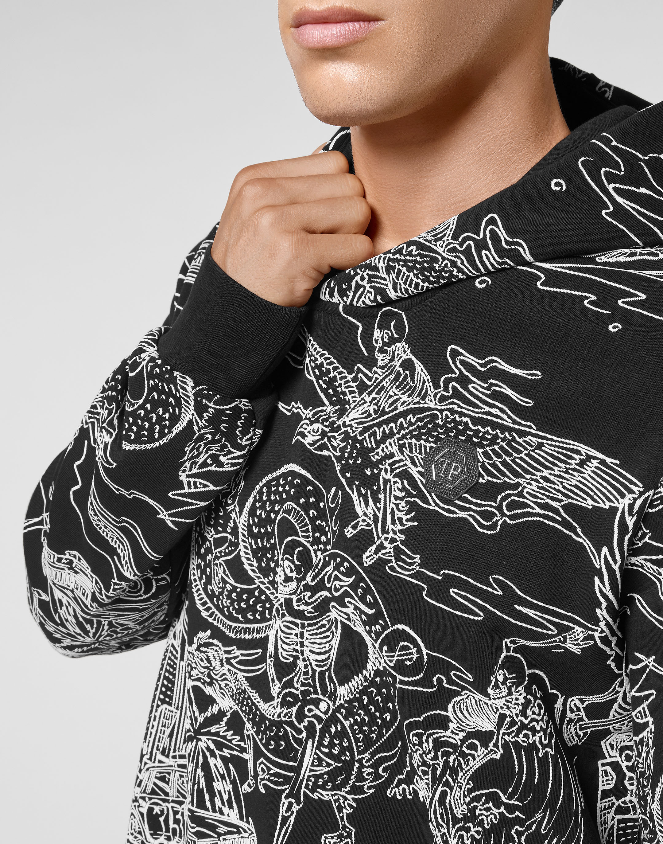 Hoodie sweatshirt Embroidered | Philipp Plein Outlet