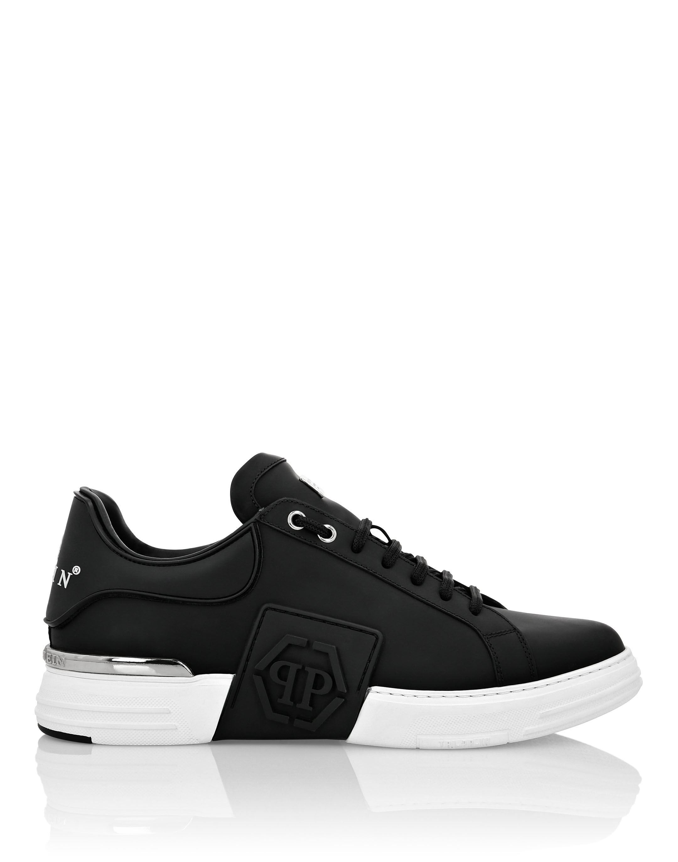 Rubber Leather PHANTOM KICK$ Lo-Top Sneakers Iconic Plein | Philipp ...