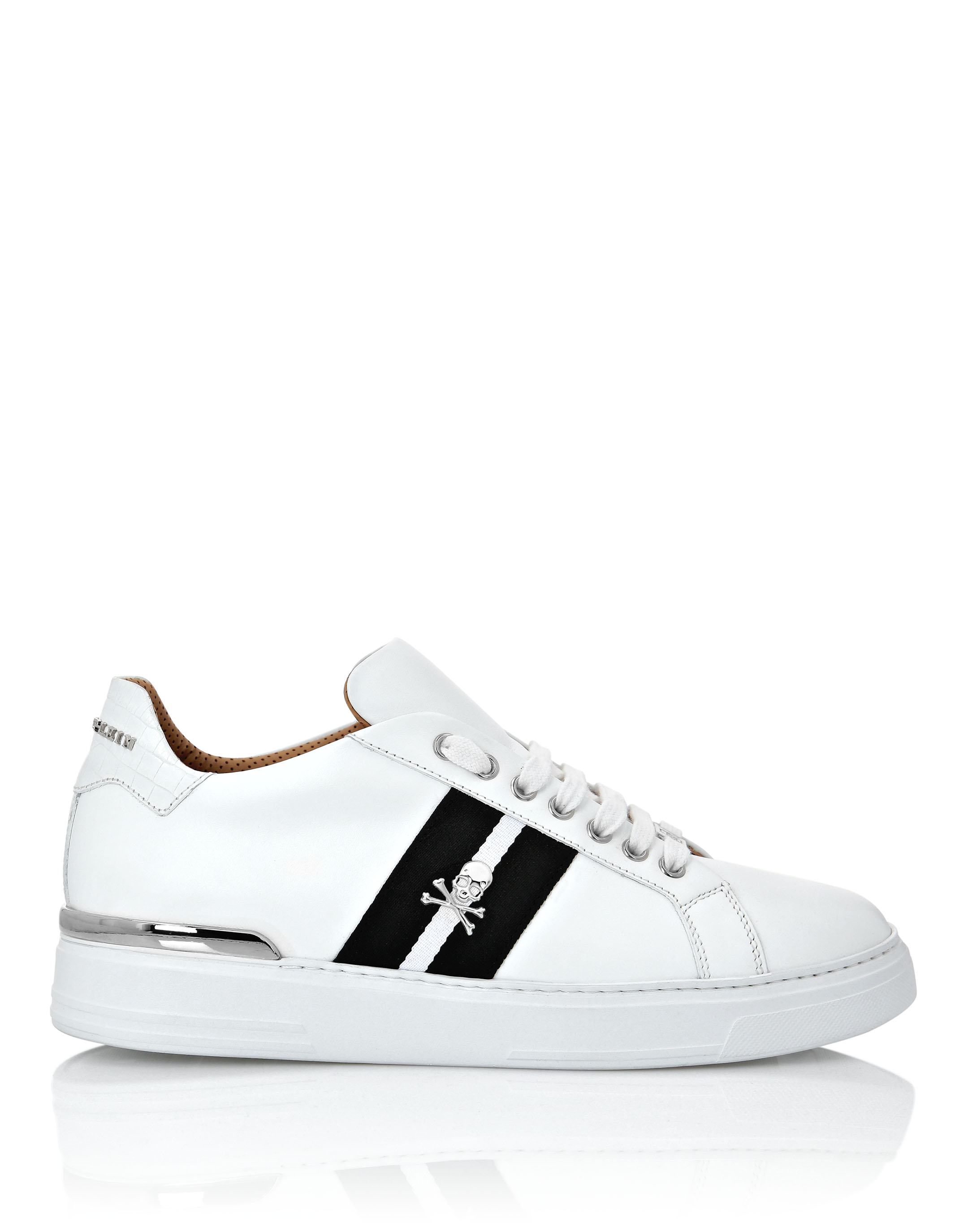 Leather Lo-Top Sneakers Stripes | Philipp Plein Outlet